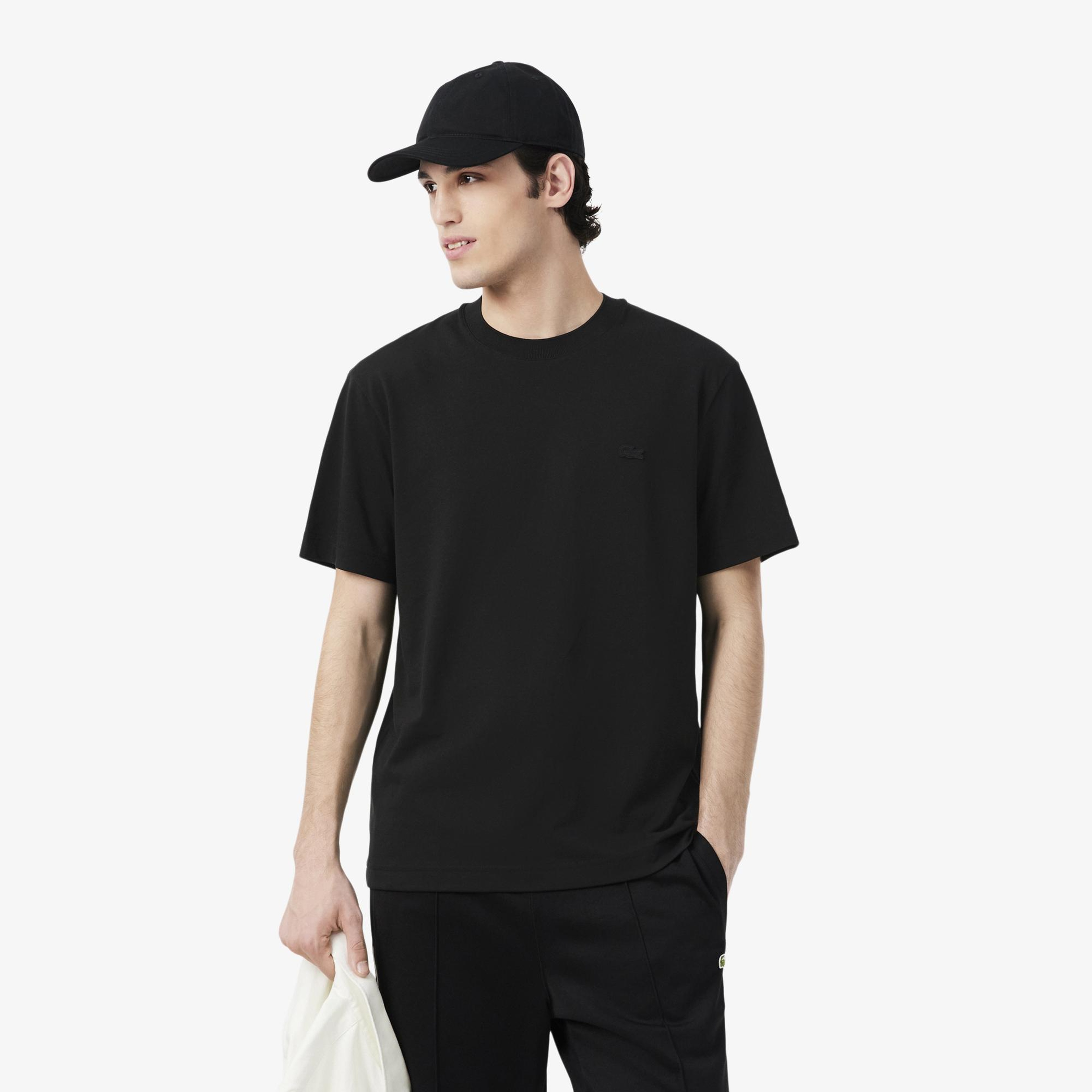 Erkek Classic Fit Bisiklet Yaka Siyah T-Shirt