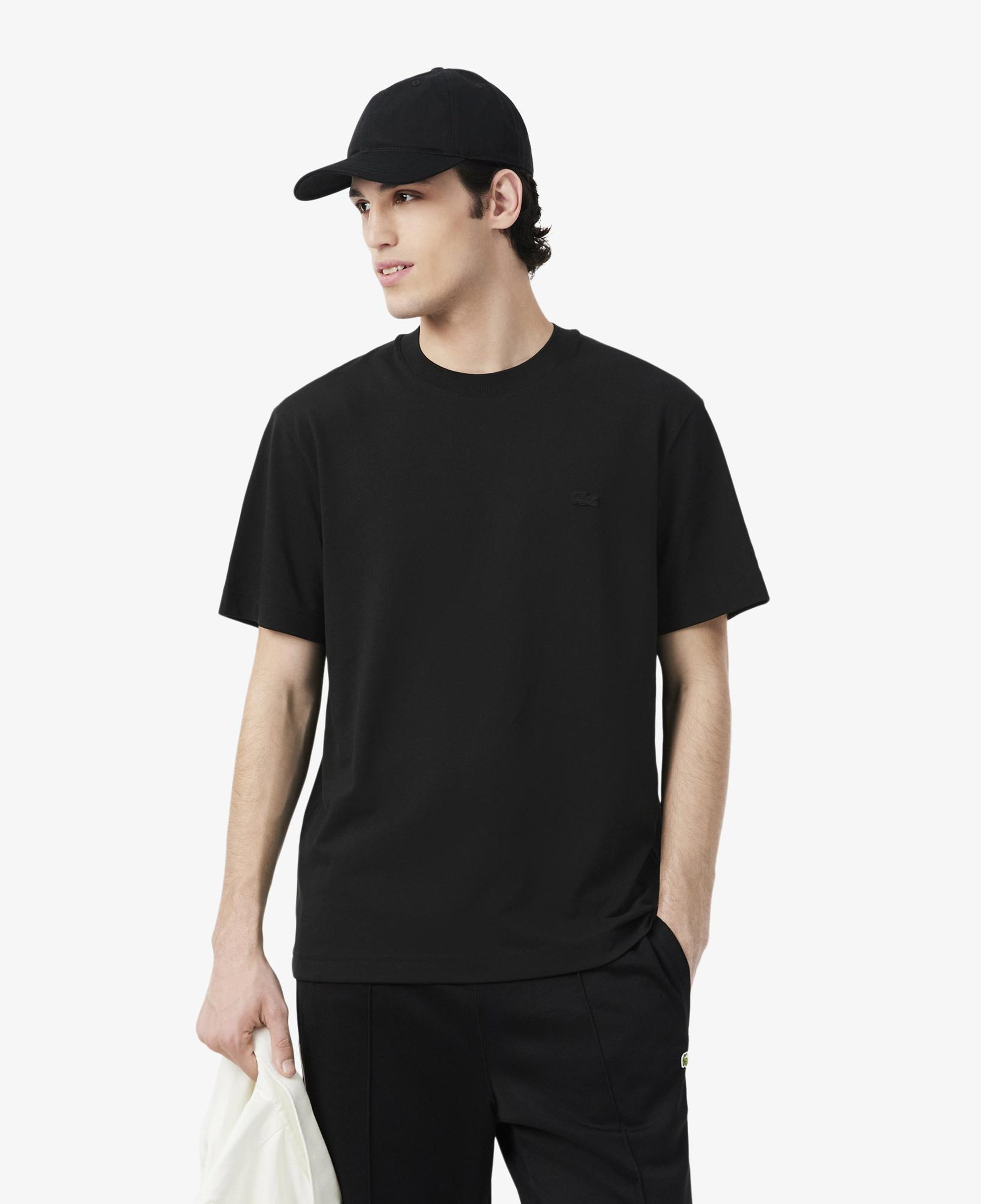 Erkek Classic Fit Bisiklet Yaka Siyah T-Shirt