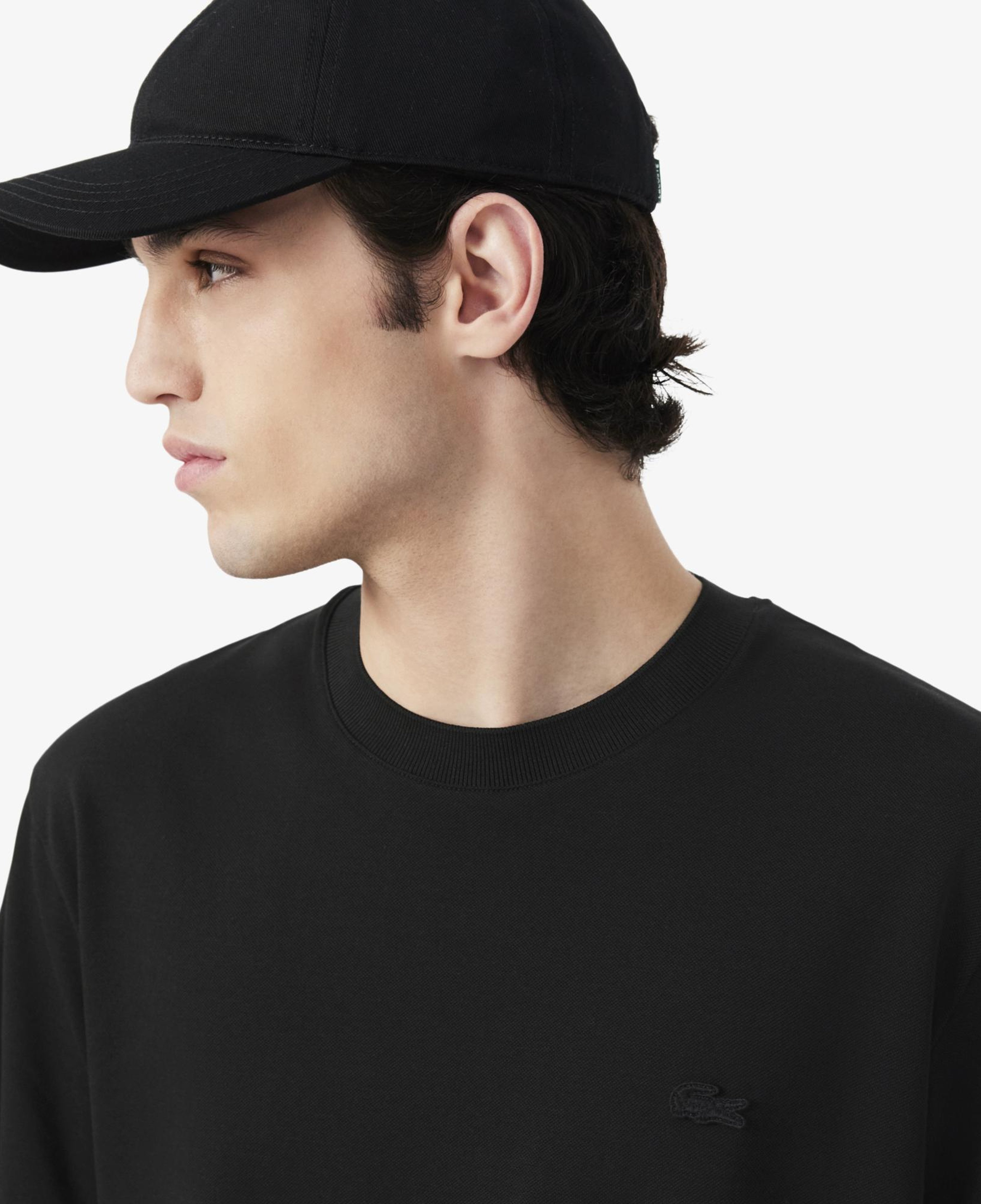 Erkek Classic Fit Bisiklet Yaka Siyah T-Shirt