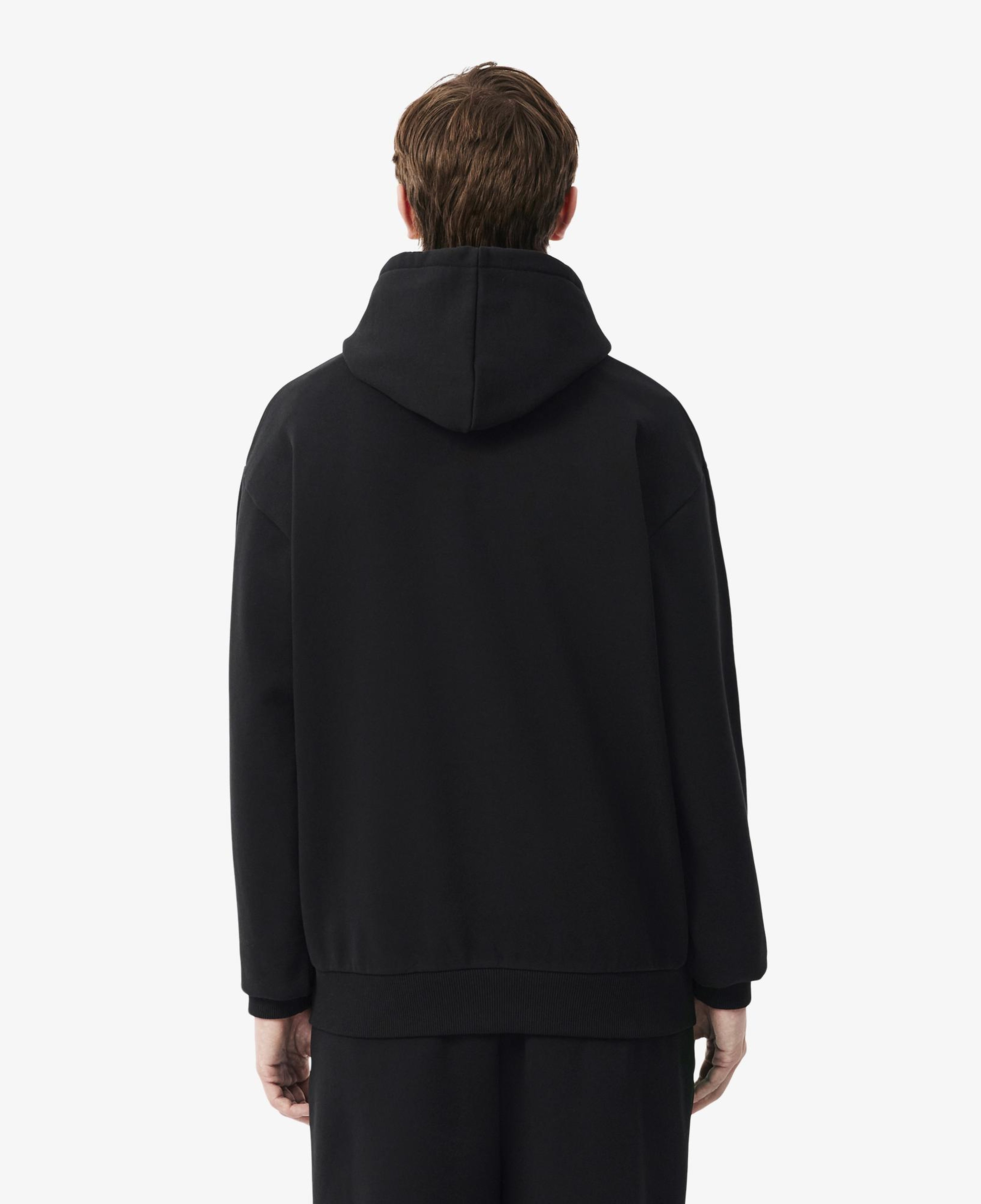Erkek Classic Fit Kapüşonlu Siyah Sweatshirt