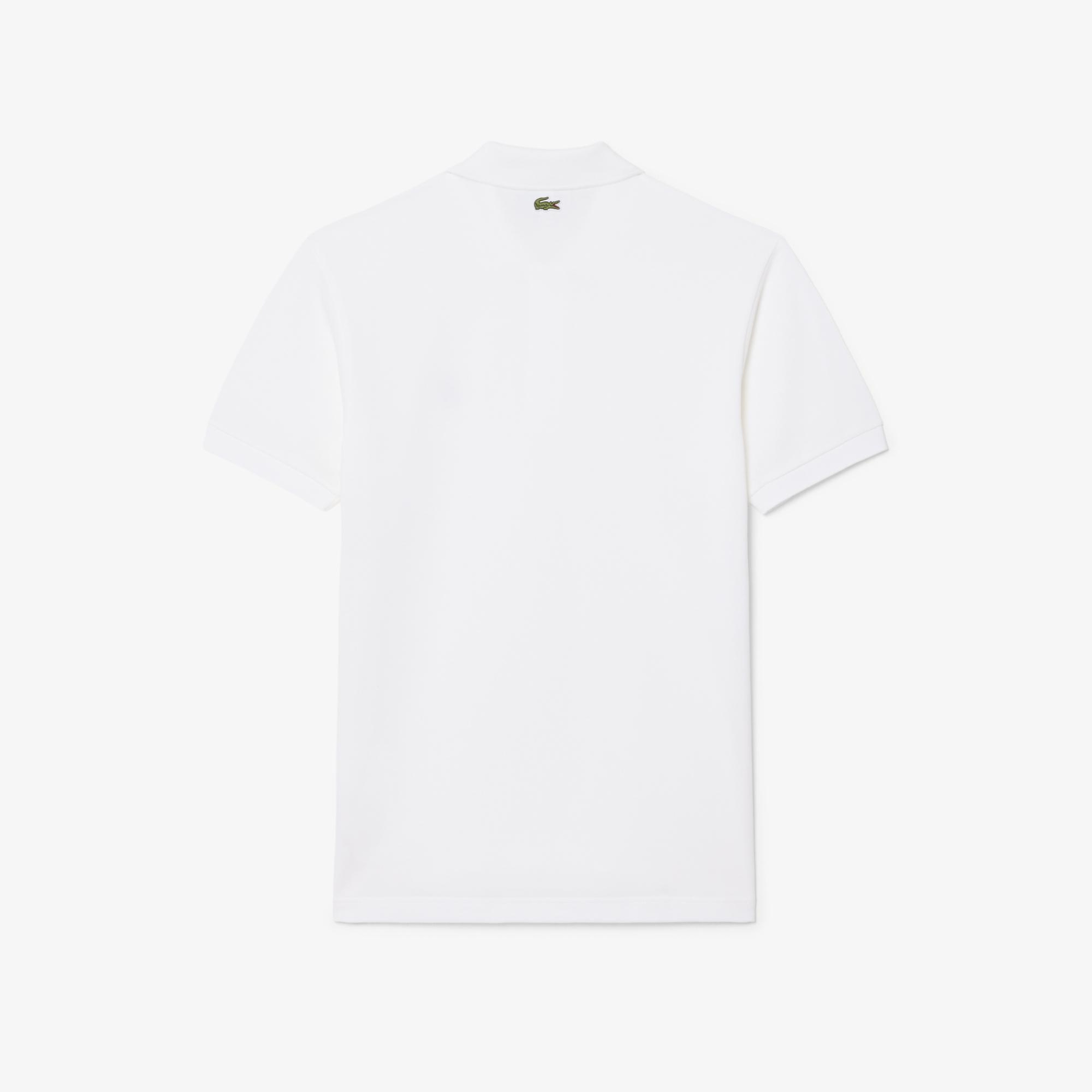 Lacoste x Novak Djokovic The GOAT Erkek Classic Fit Beyaz Polo