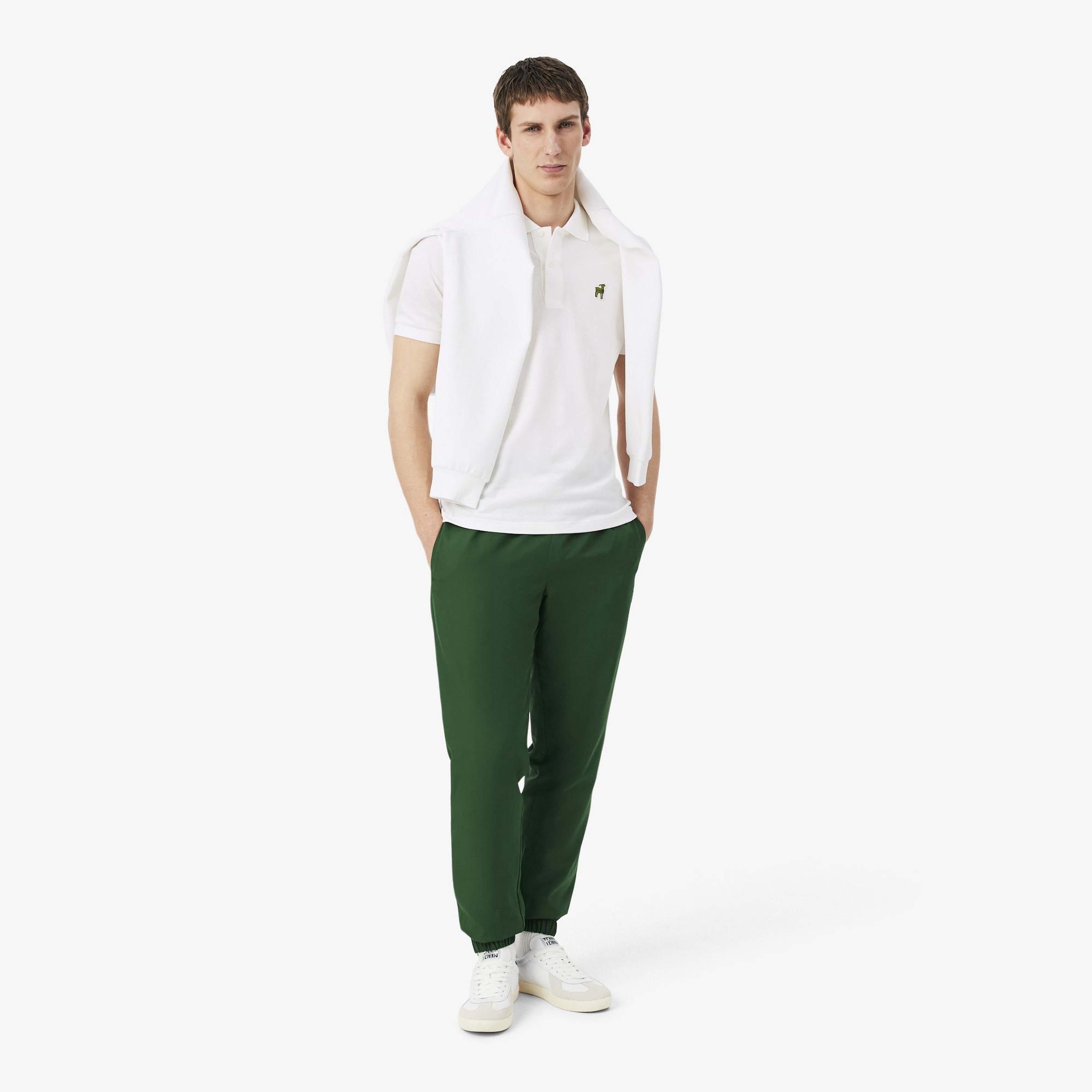 Lacoste x Novak Djokovic The GOAT Erkek Classic Fit Beyaz Polo
