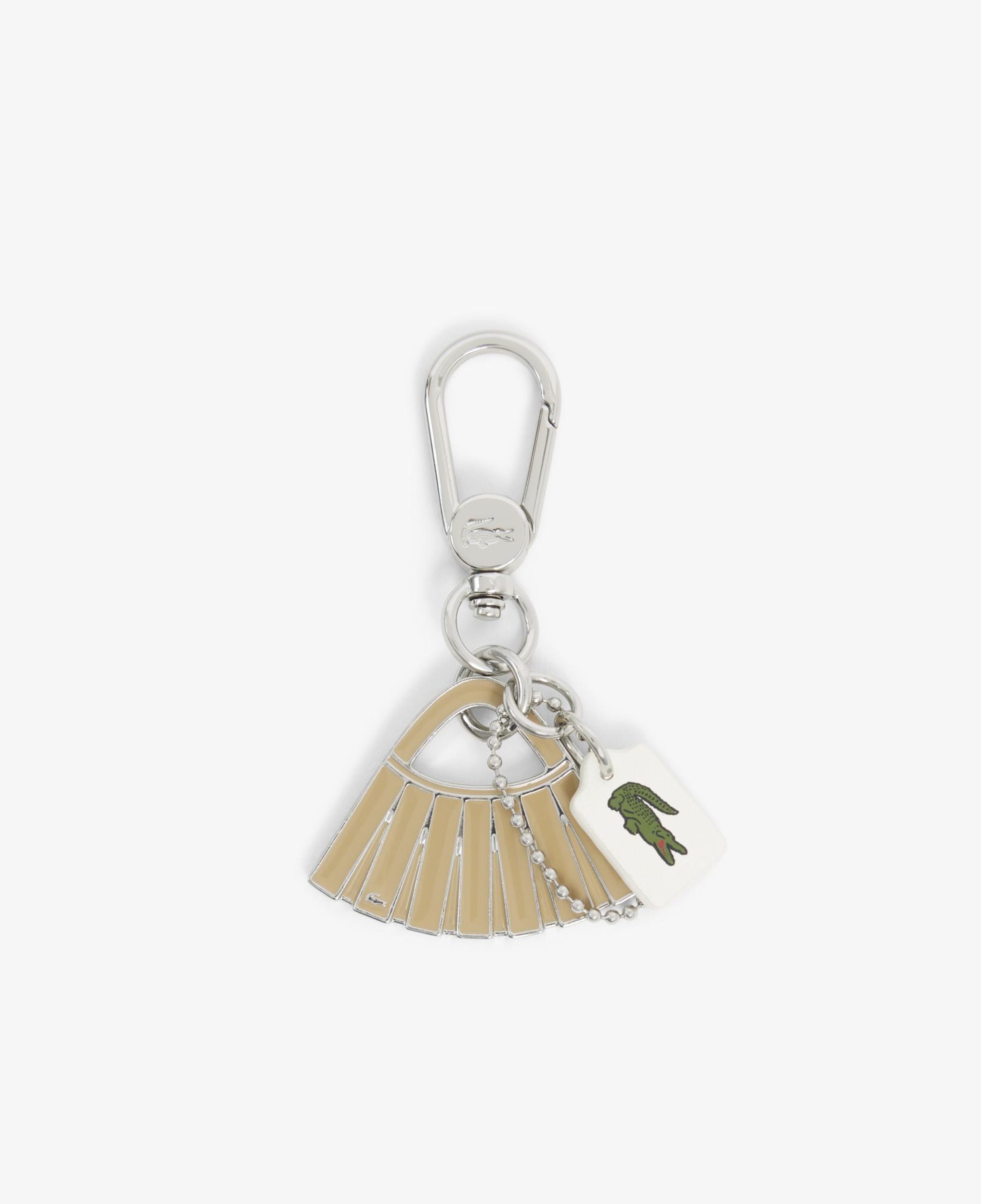 L Charms Unisex Bej Anahtarlık