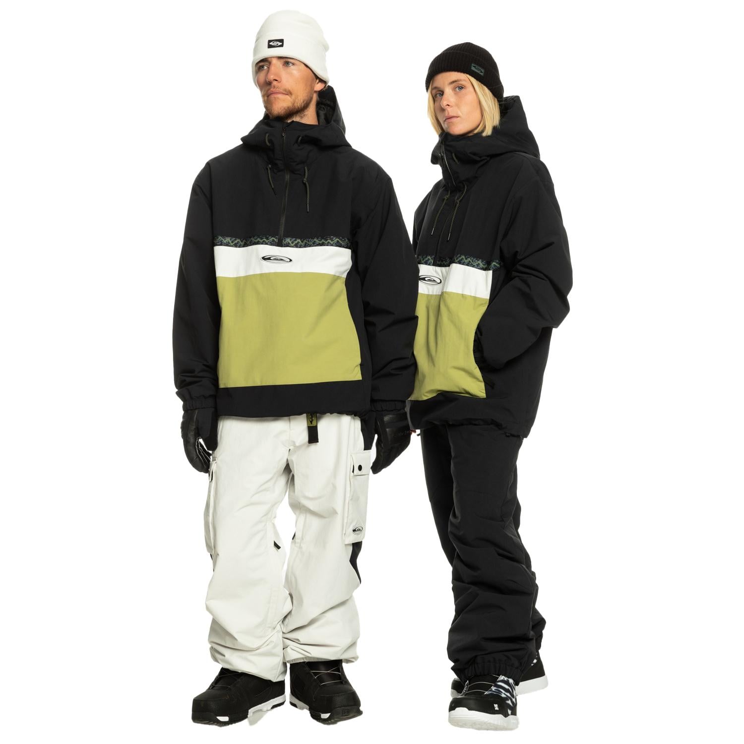 Quiksilver Steeze Unisex Siyah Snowboard Ceketi