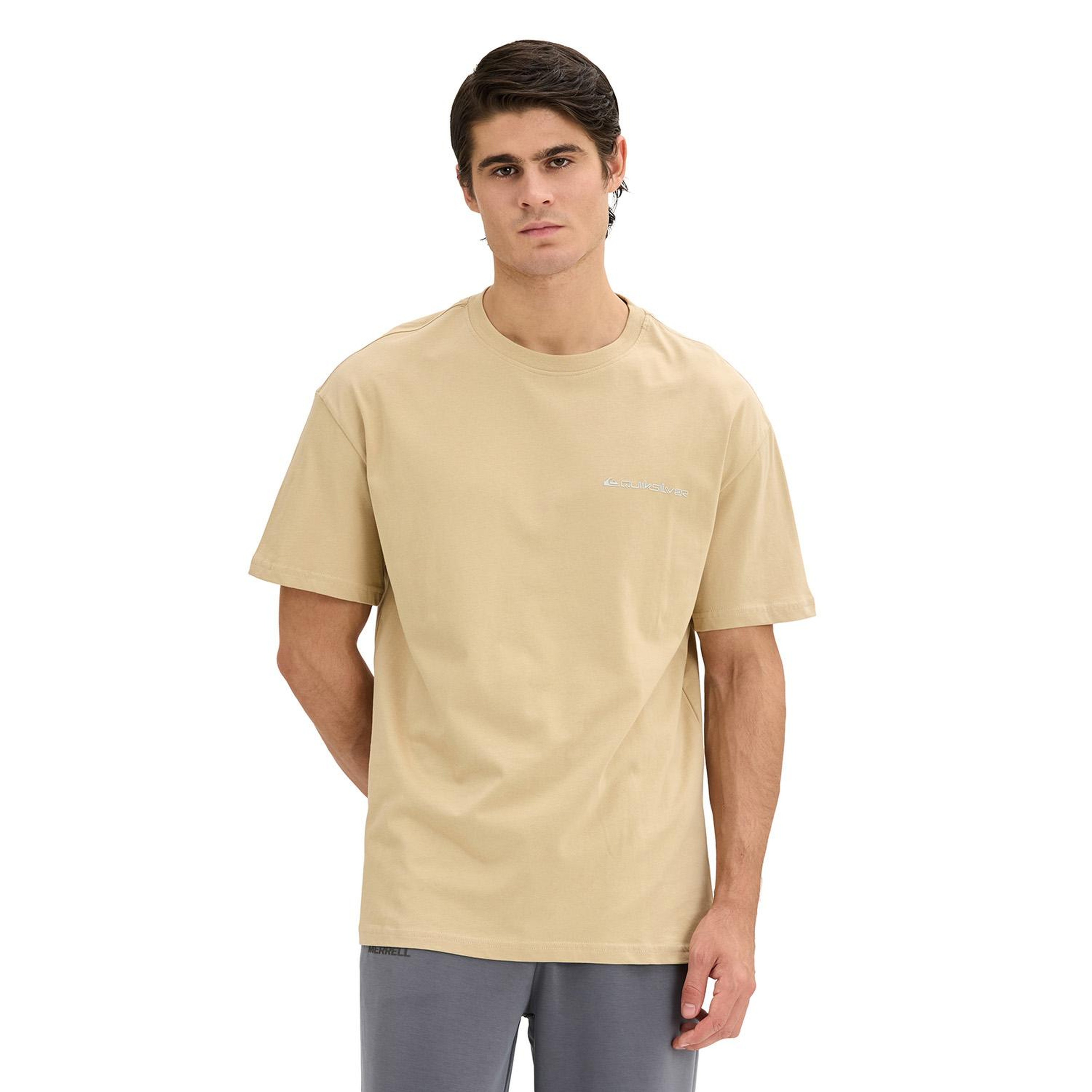Quıksılver Touchdown Tee Erkek Bej T-Shirt