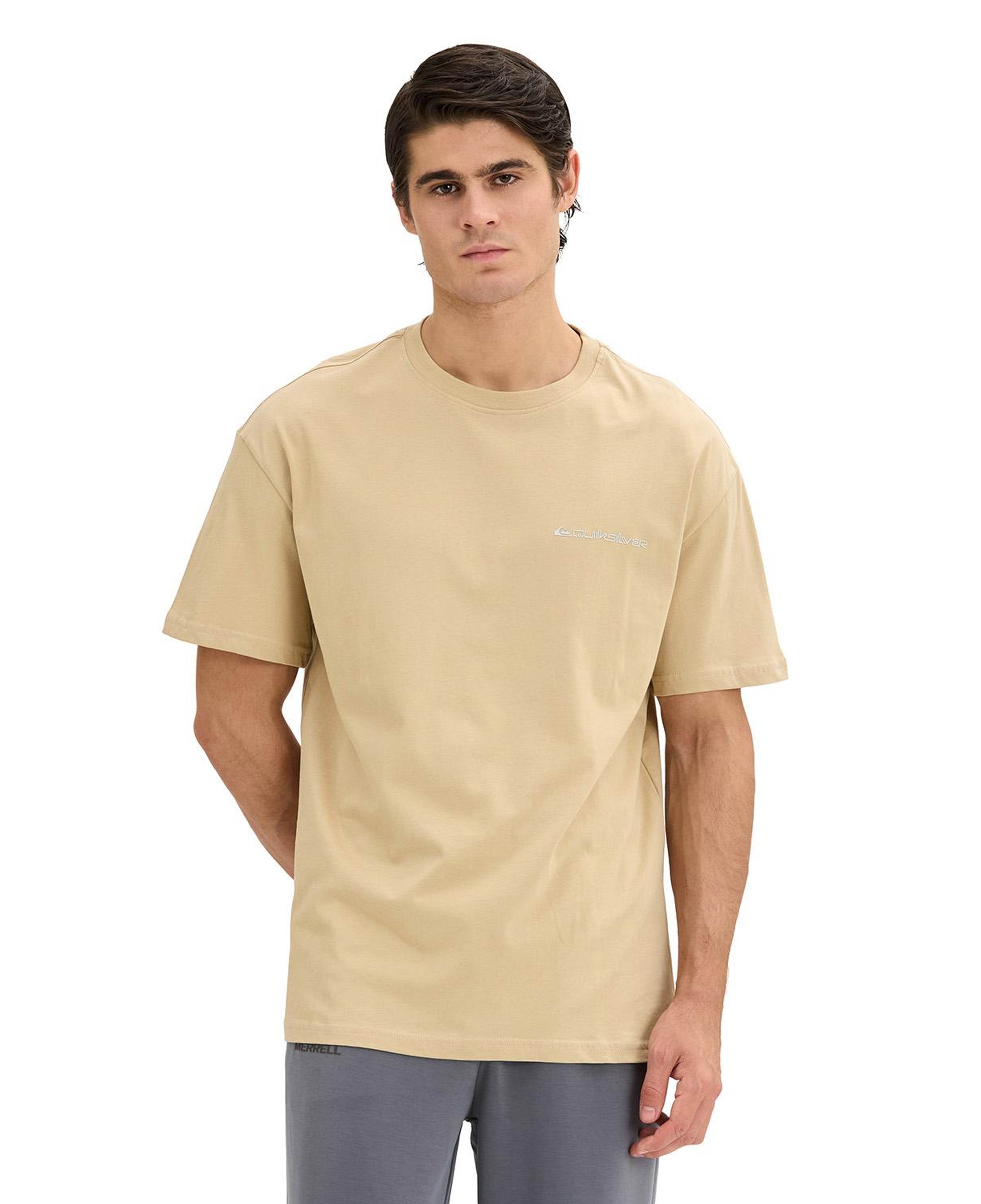Quıksılver Touchdown Tee Erkek Bej T-Shirt