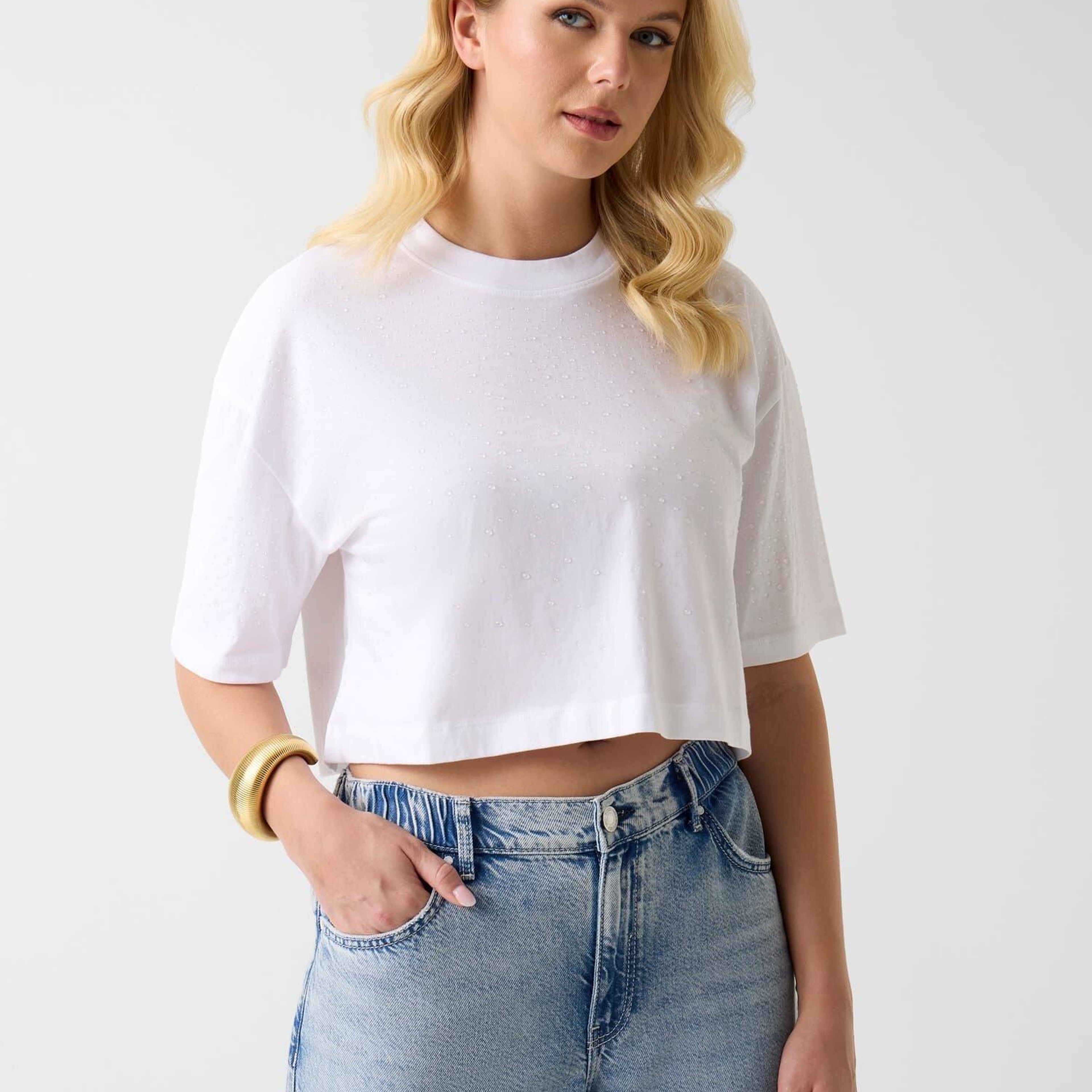 Jersey Kadın Boxy Fit T-Shirt