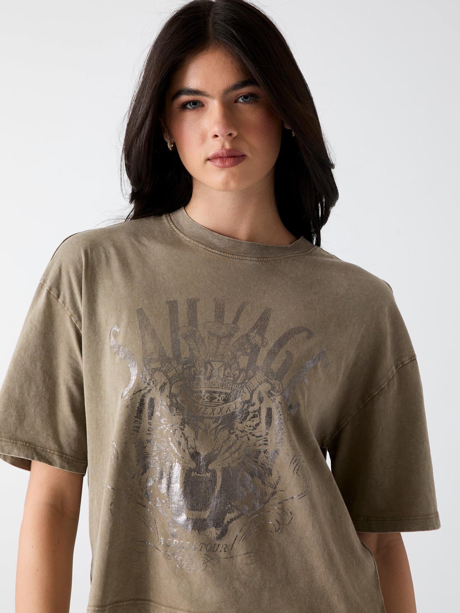 Jersey Kadın Boxy Fit T-Shirt
