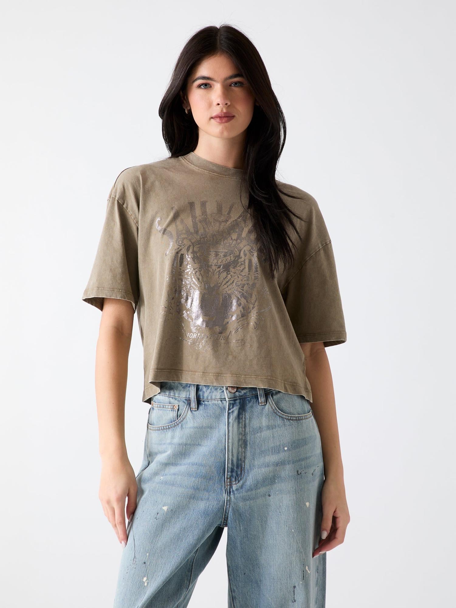 Jersey Kadın Boxy Fit T-Shirt