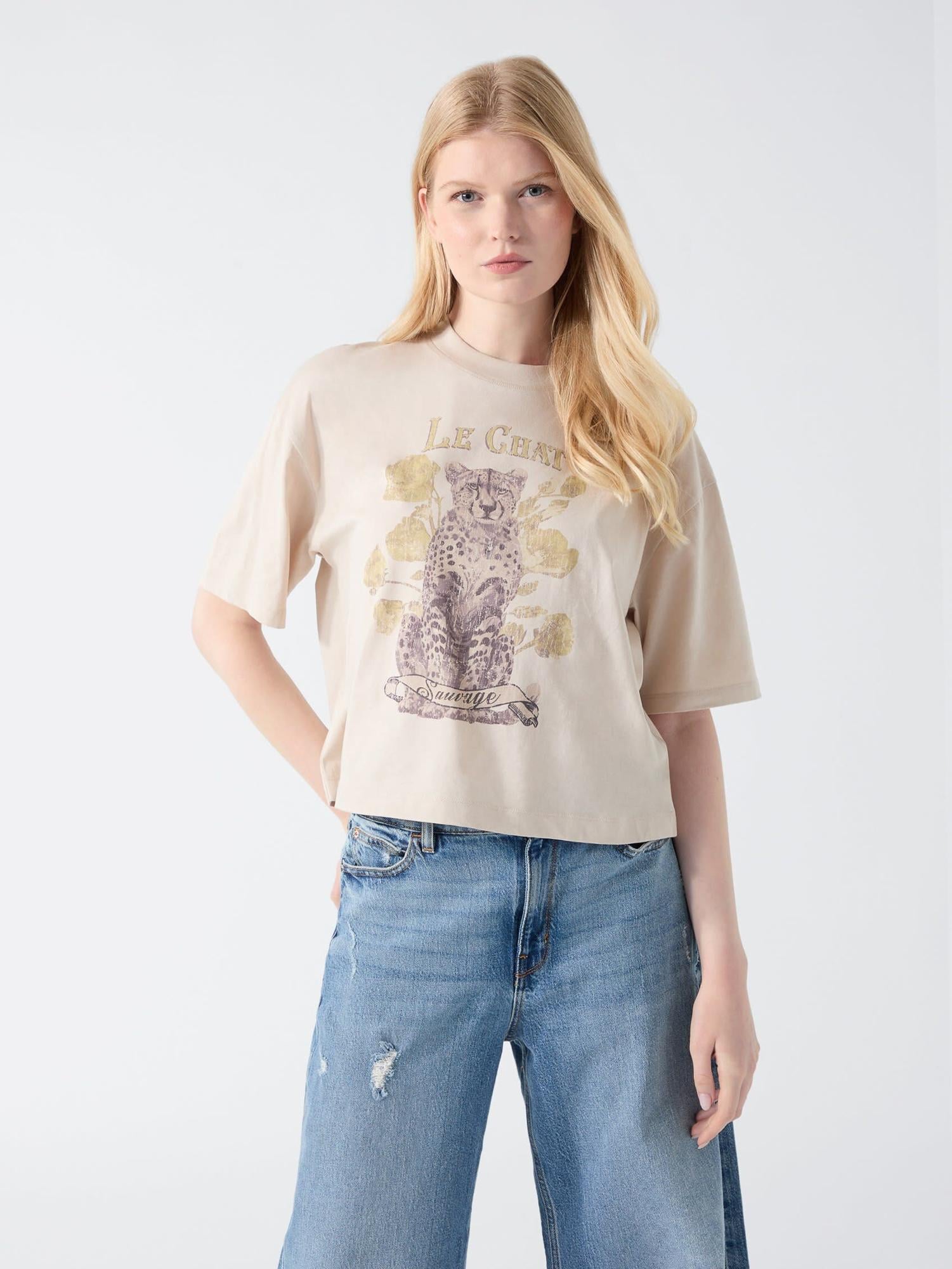 Jersey Kadın Boxy Fit T-Shirt