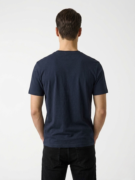 Luxe Erkek Ipek Karışımlı Regular Fit T-Shirt