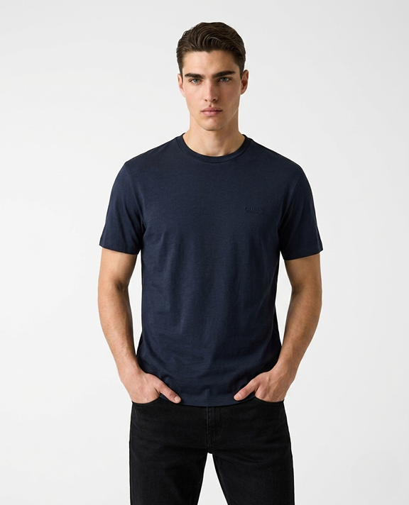 Luxe Erkek Ipek Karışımlı Regular Fit T-Shirt