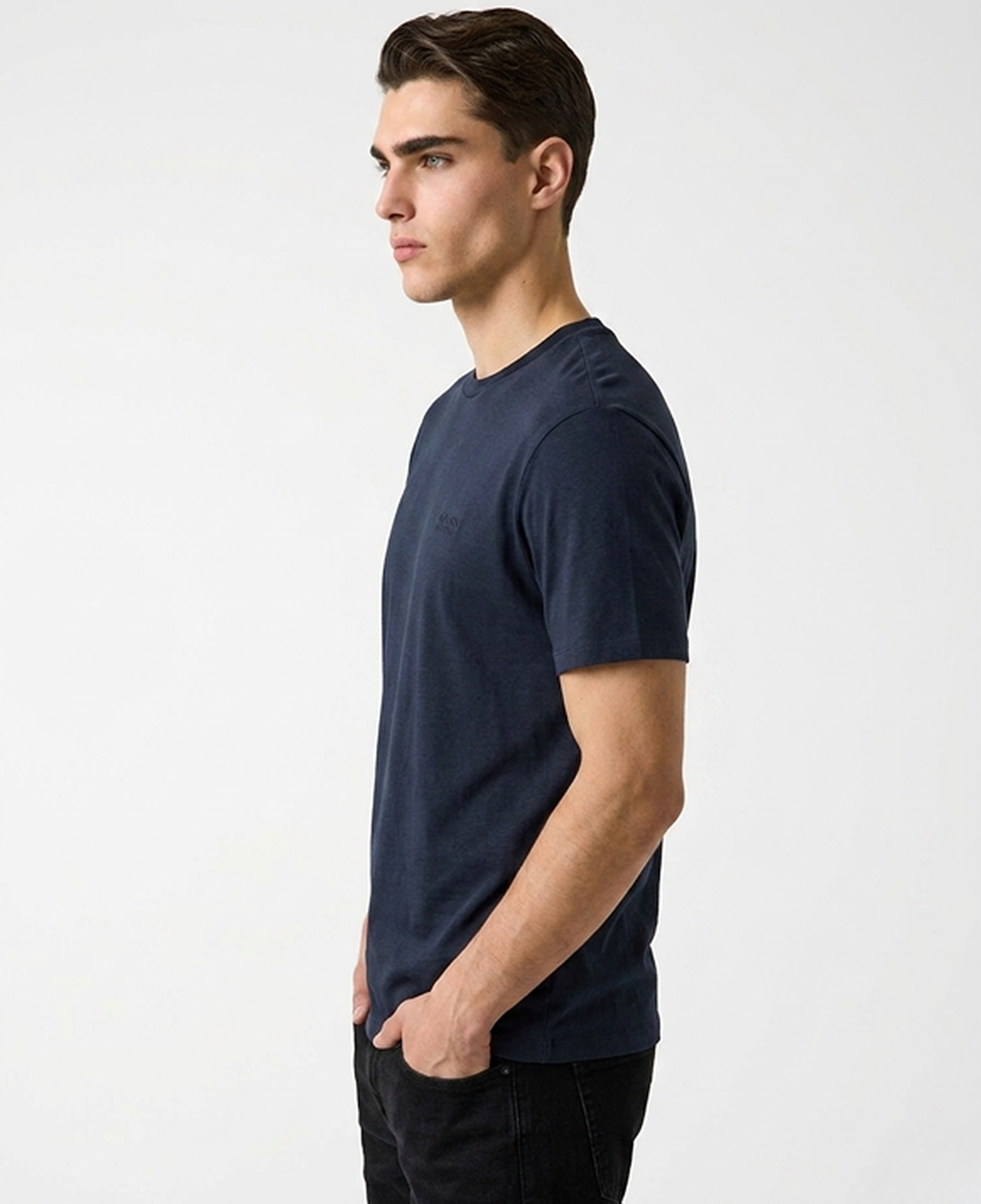 Luxe Erkek Ipek Karışımlı Regular Fit T-Shirt