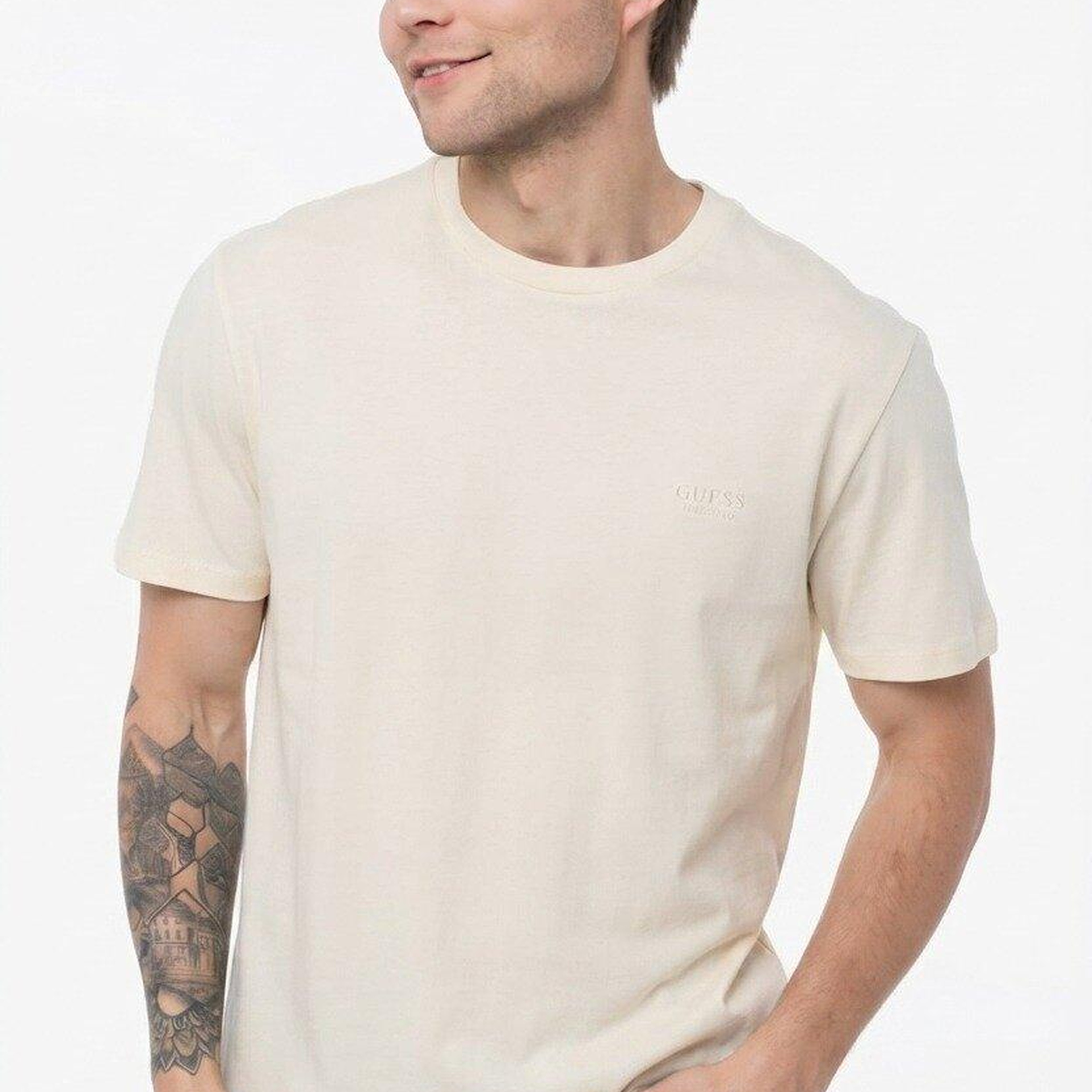 Luxe Erkek Ipek Karışımlı Regular Fit T-Shirt