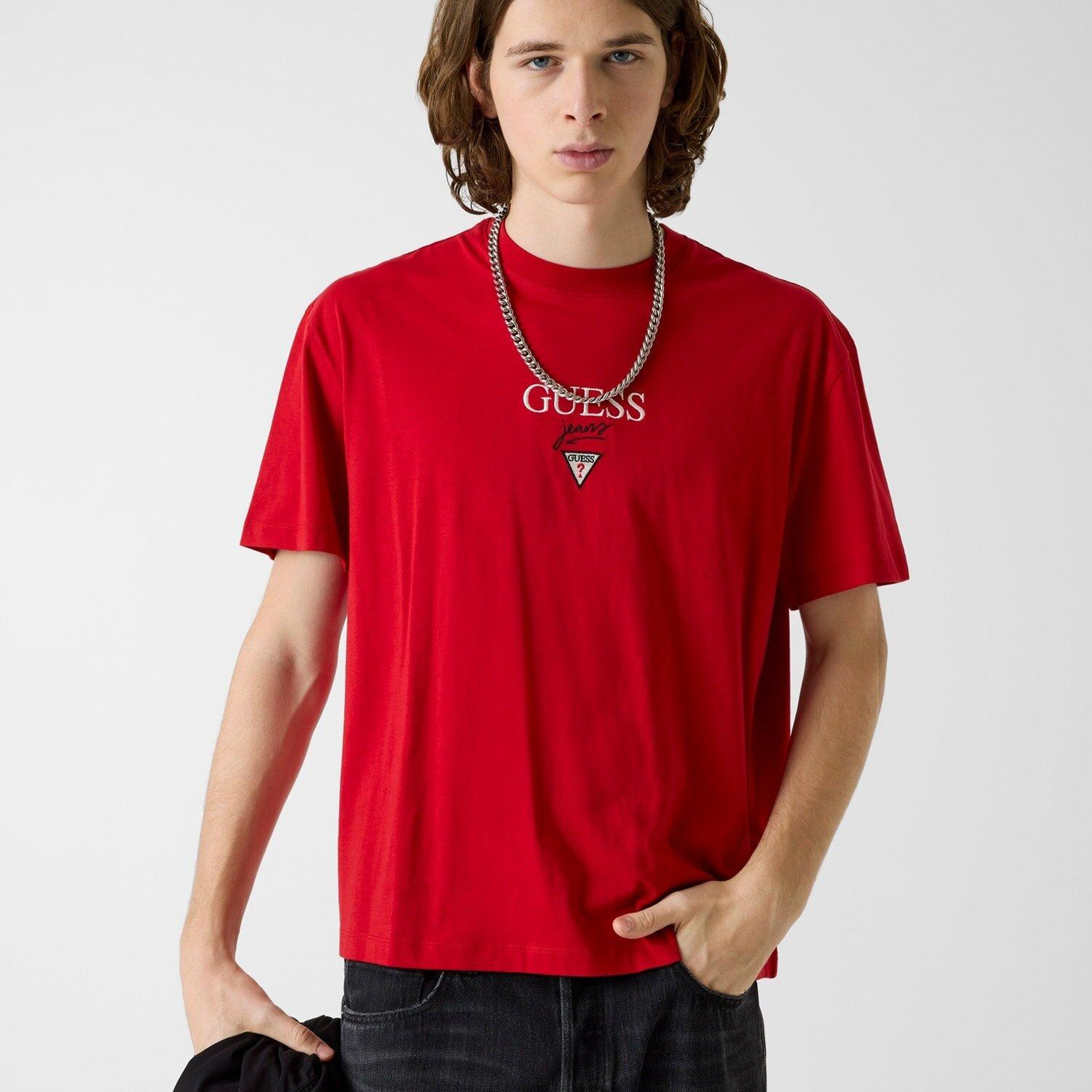 Guess Jeans Baker Erkek Oversize Fit T-Shirt