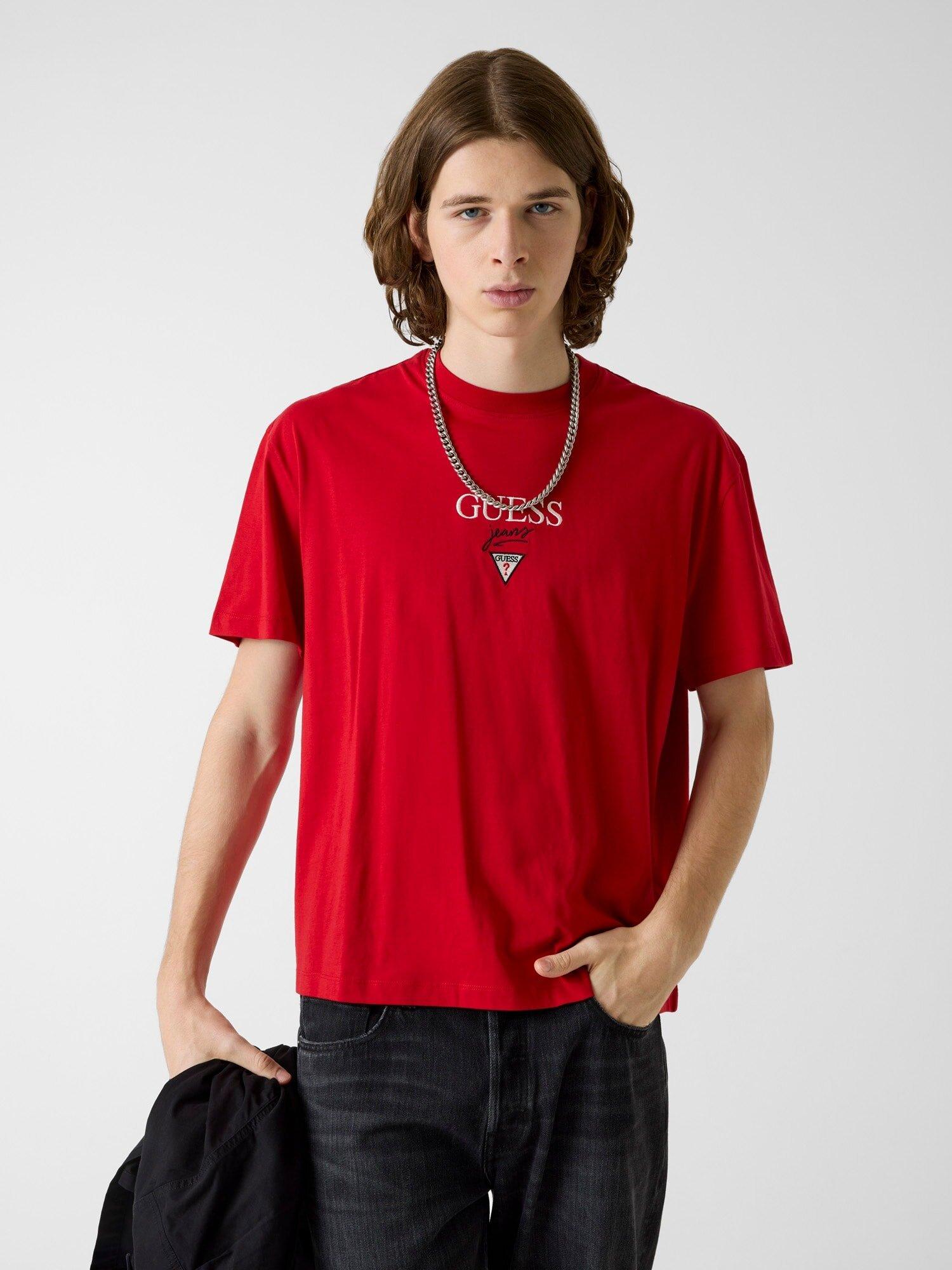 Guess Jeans Baker Erkek Oversize Fit T-Shirt