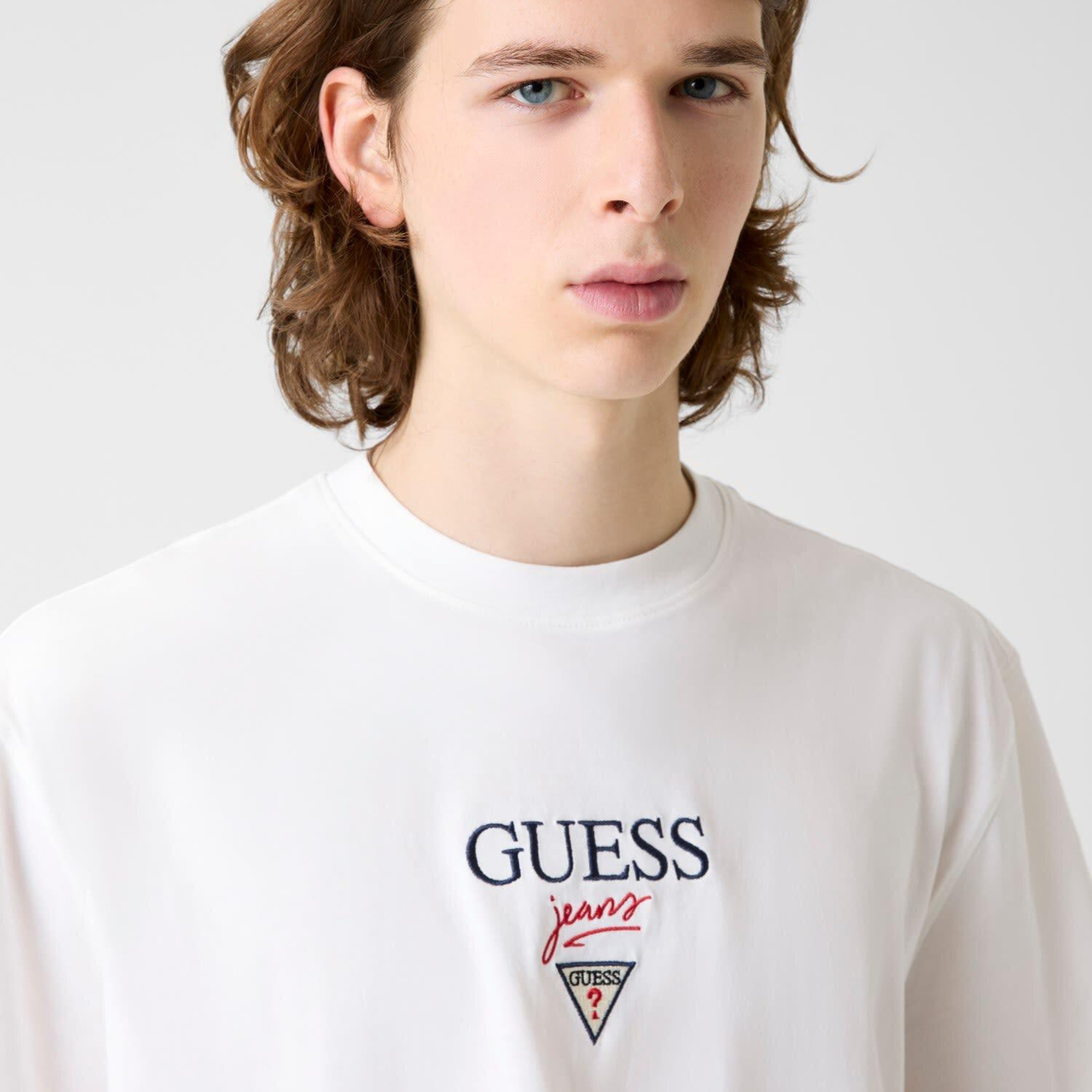 Guess Jeans Baker Erkek Oversize Fit T-Shirt