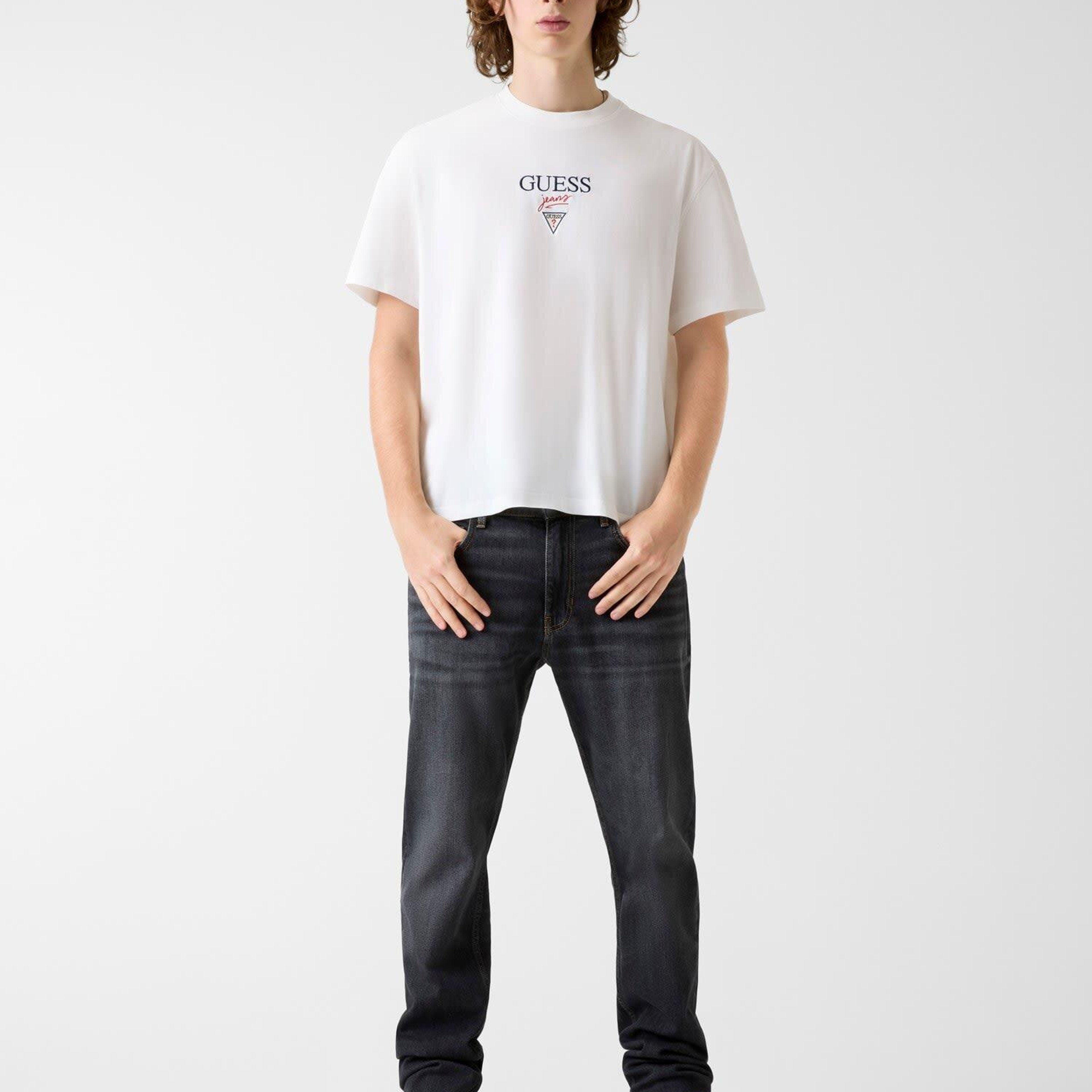 Guess Jeans Baker Erkek Oversize Fit T-Shirt
