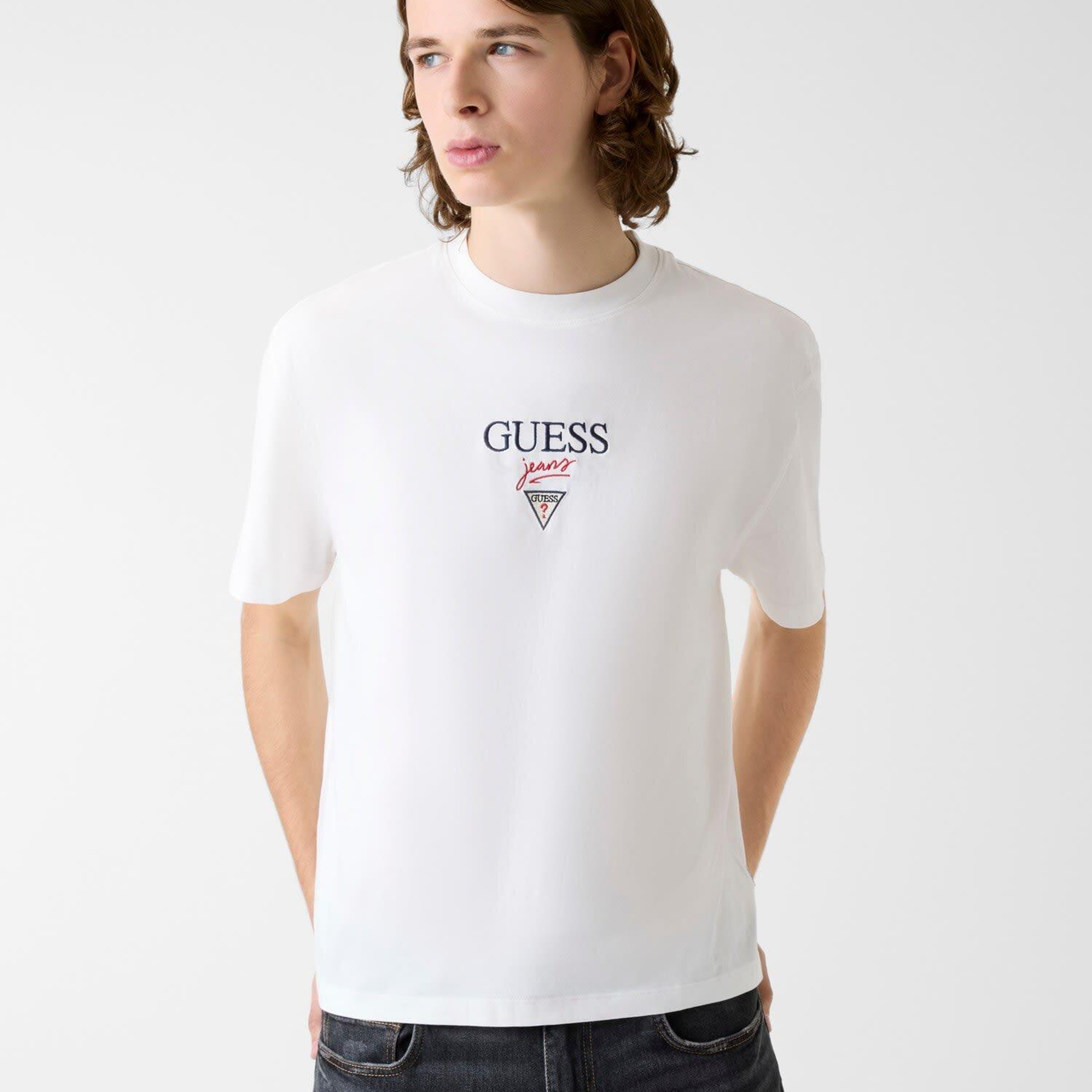 Guess Jeans Baker Erkek Oversize Fit T-Shirt