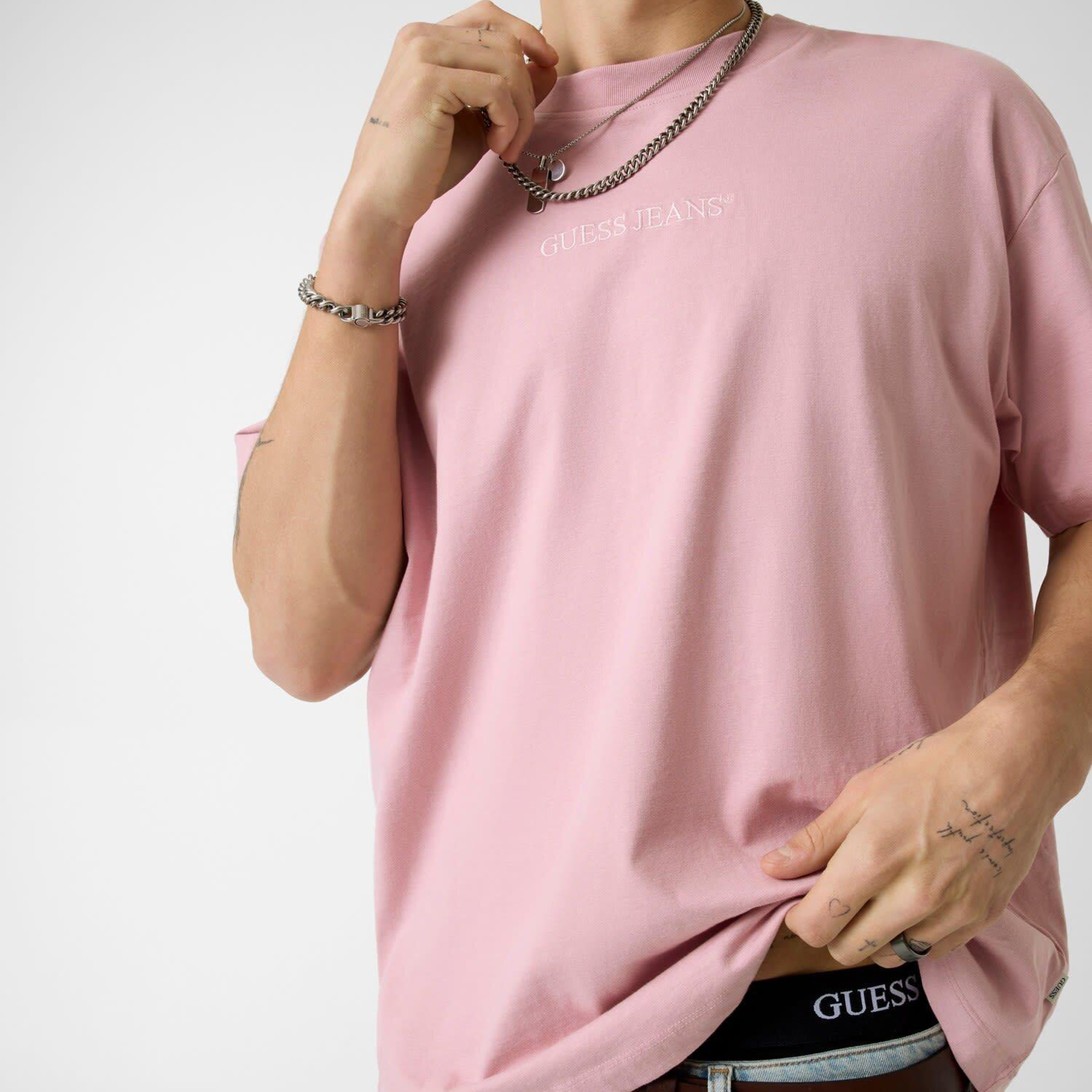 Guess Jeans Erkek Oversize Fit T-Shirt