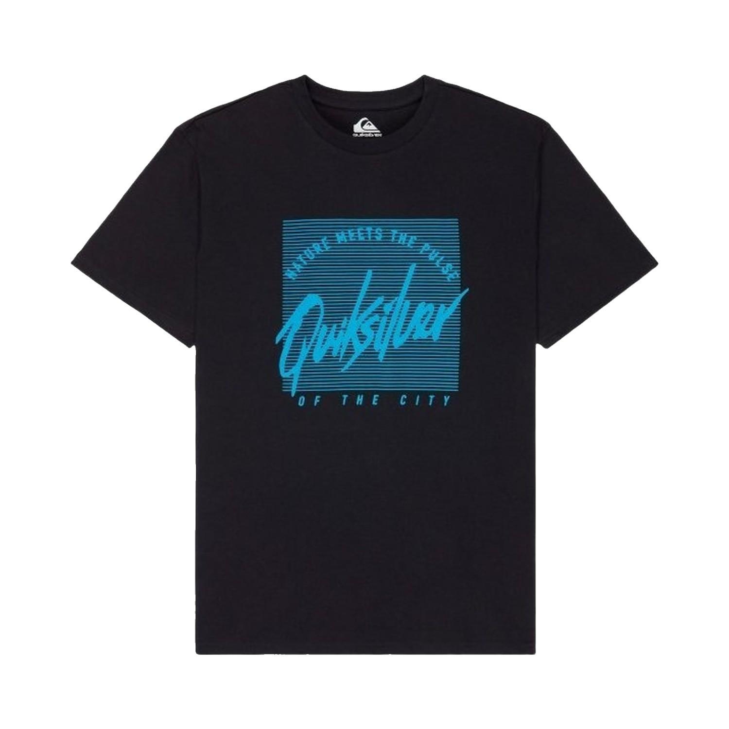 Quiksilver Retro Mood Erkek Siyah Tişört
