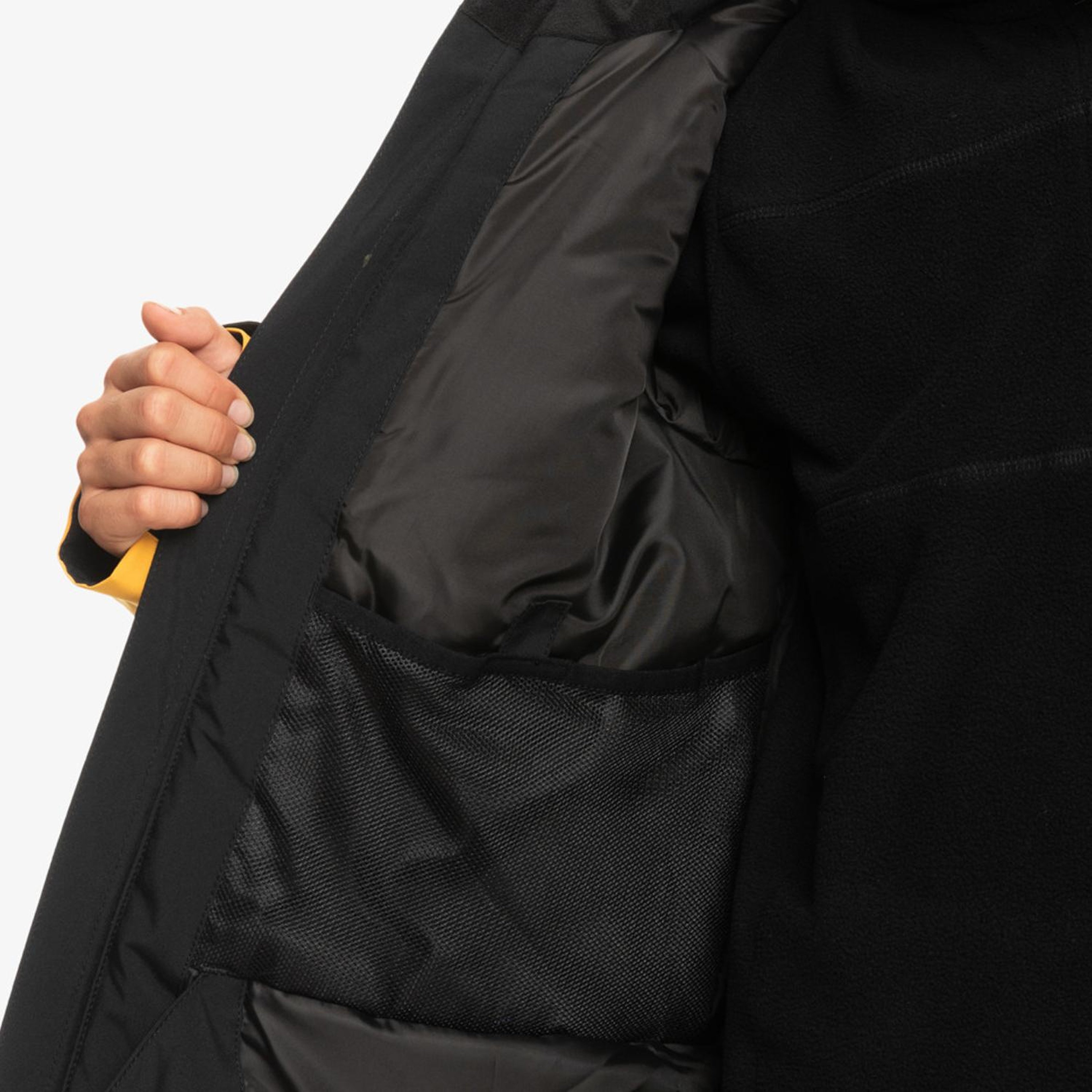 Quiksilver Silvertip Youth Erkek Çocuk Siyah Snowboard Ceketi