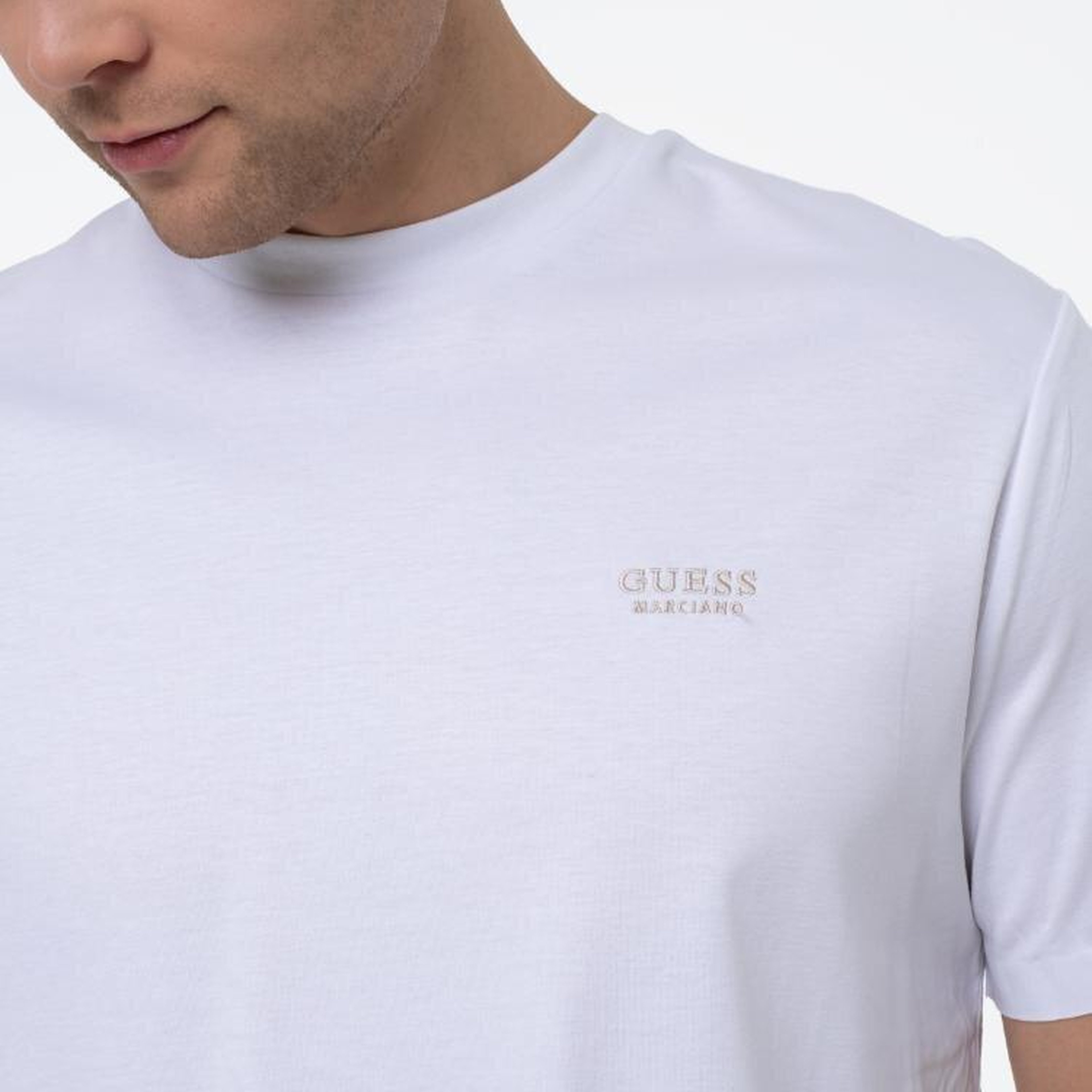 Luxe Erkek Ipek Karışımlı Regular Fit T-Shirt