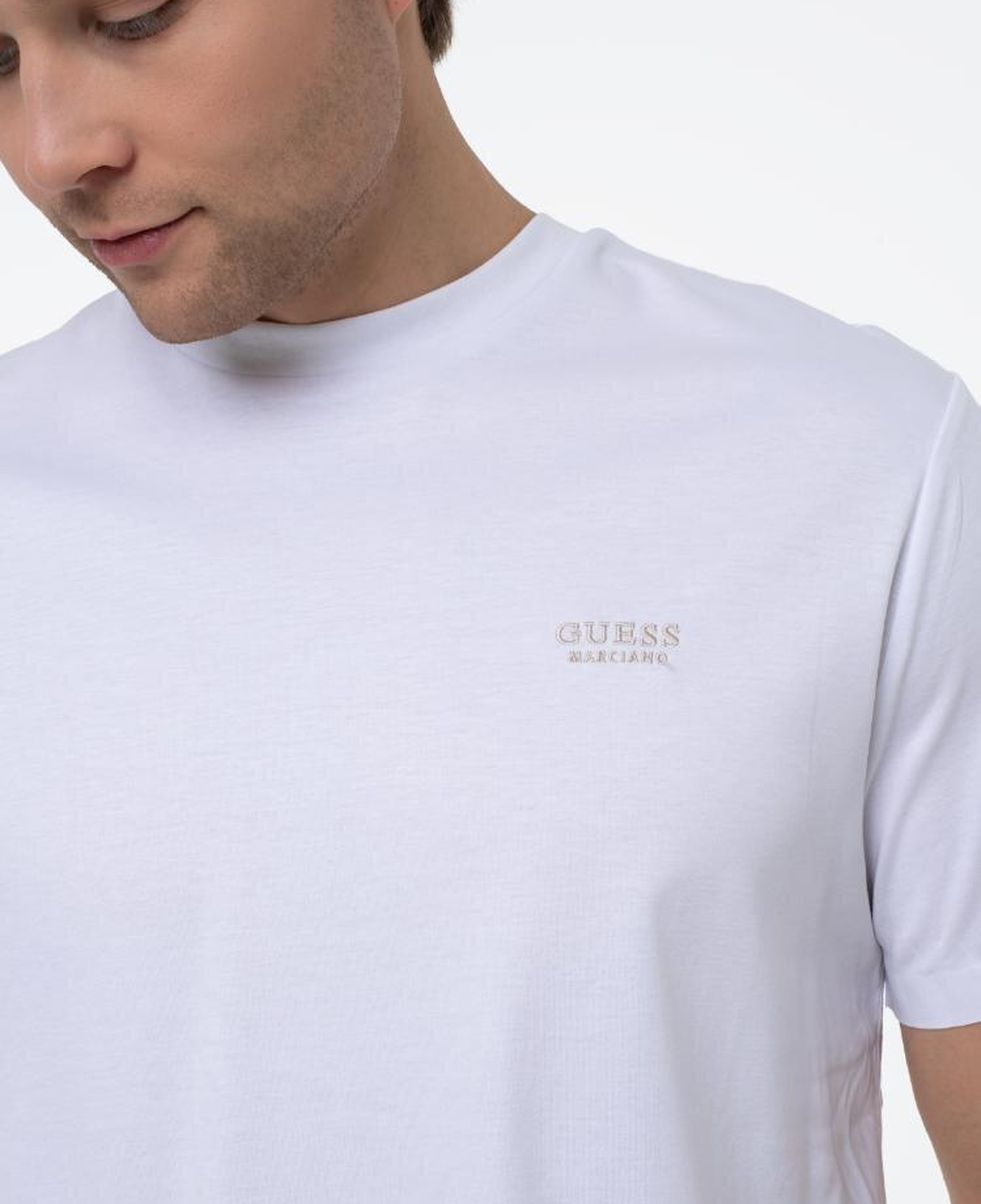 Luxe Erkek Ipek Karışımlı Regular Fit T-Shirt