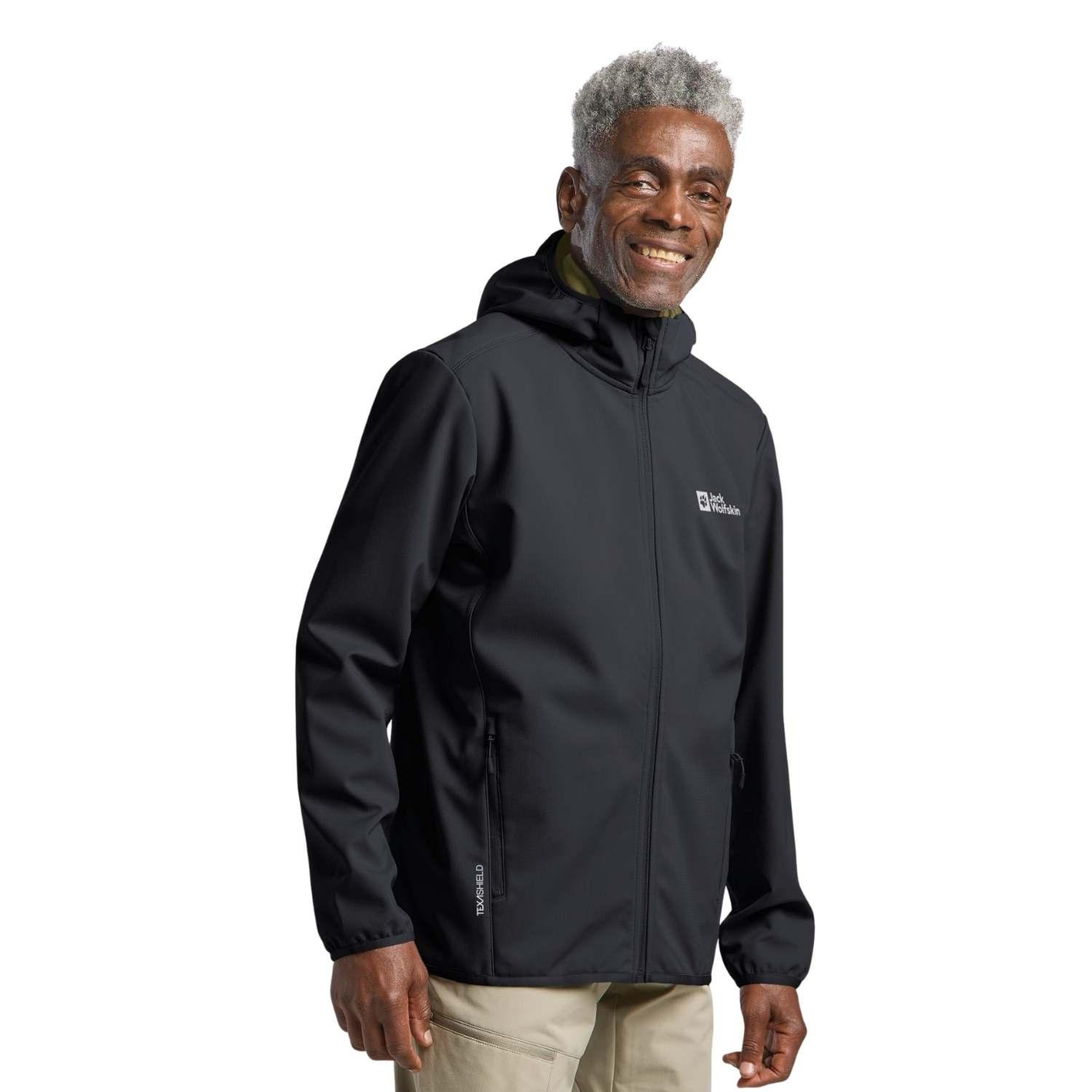 Jack Wolfskin Bornberg Hoody Erkek Siyah Softshell