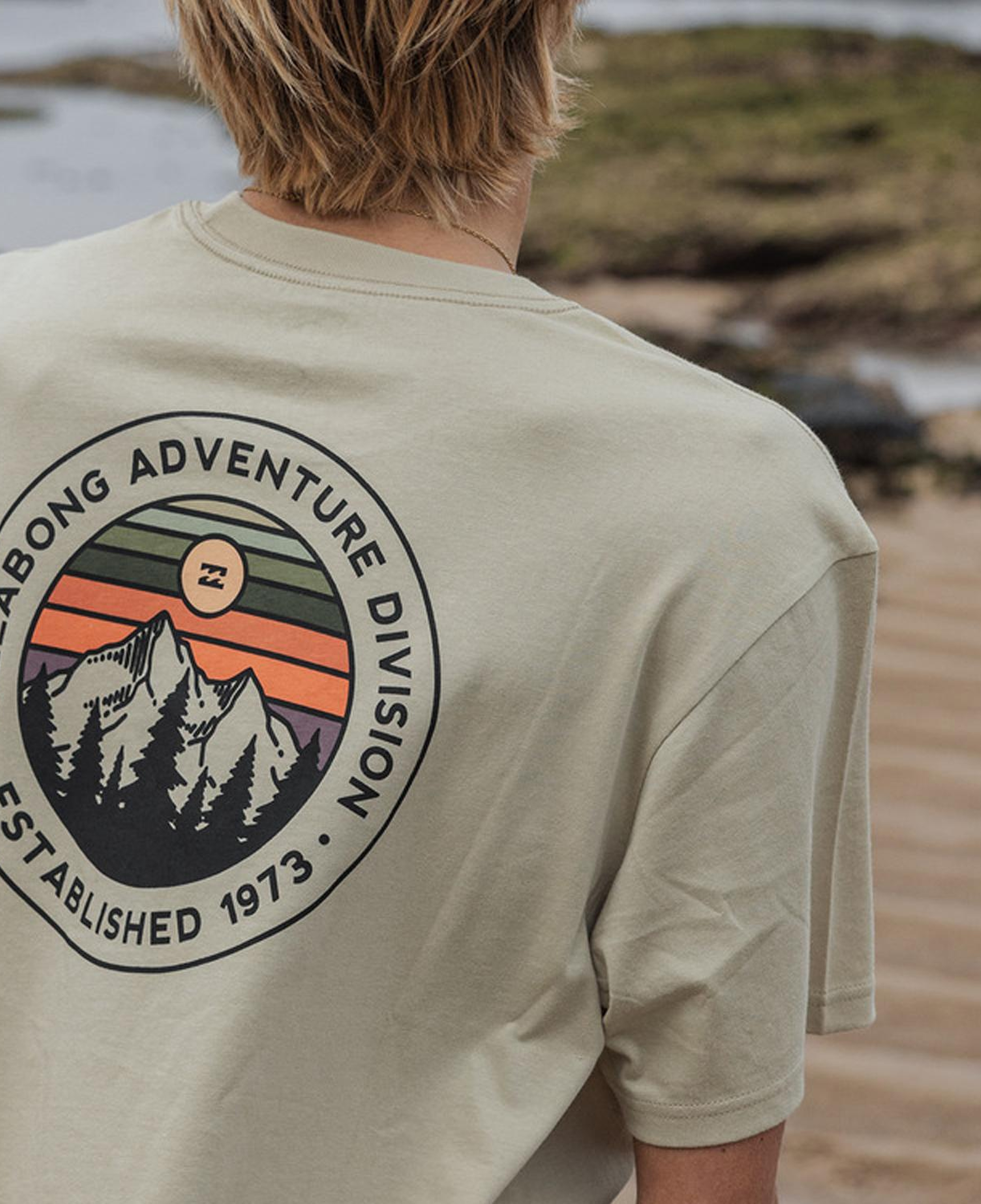 Billabong Sun Up Erkek Bej Tişört