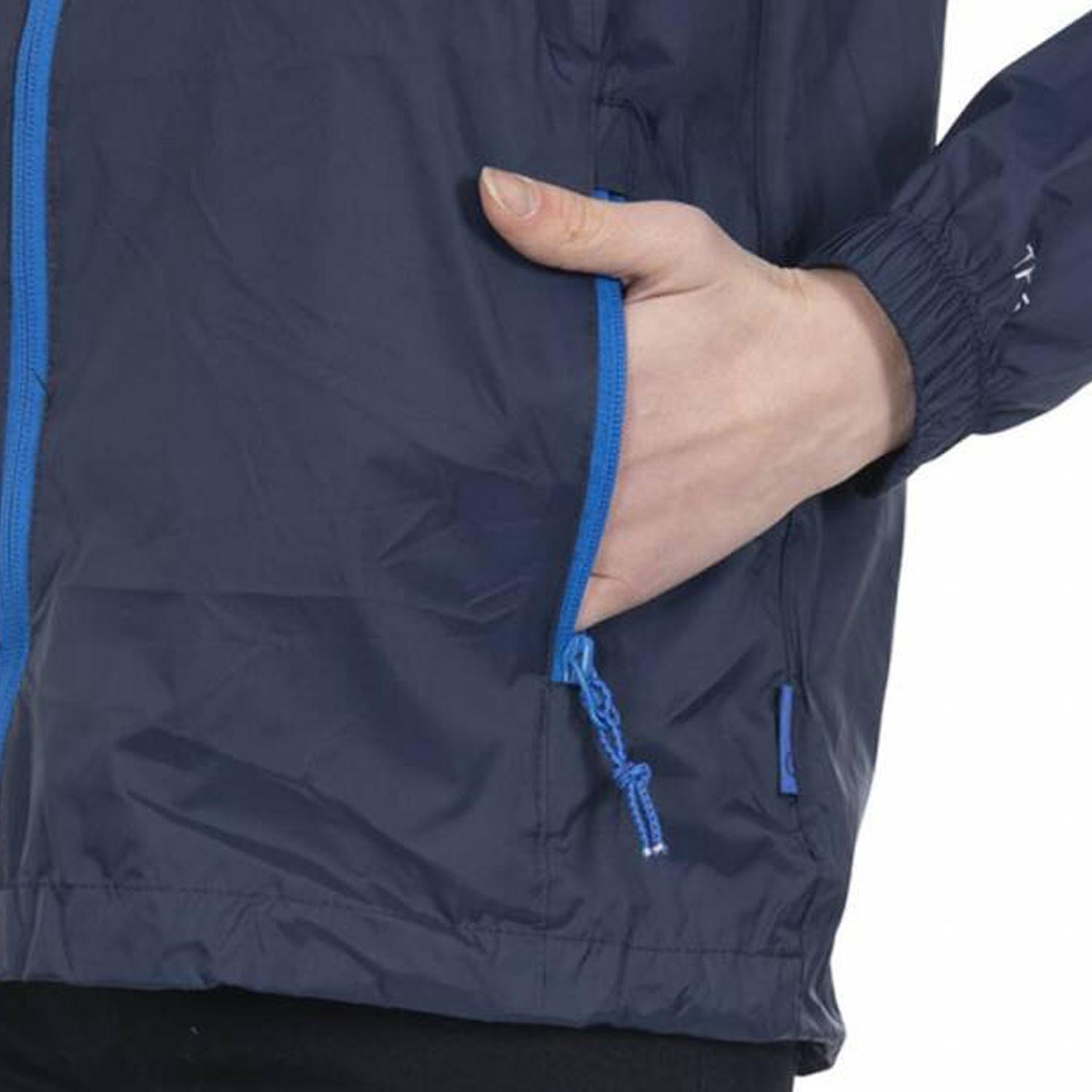 Trespass Qikpac - Unisex Packaway Unisex Mavi Yağmurluk