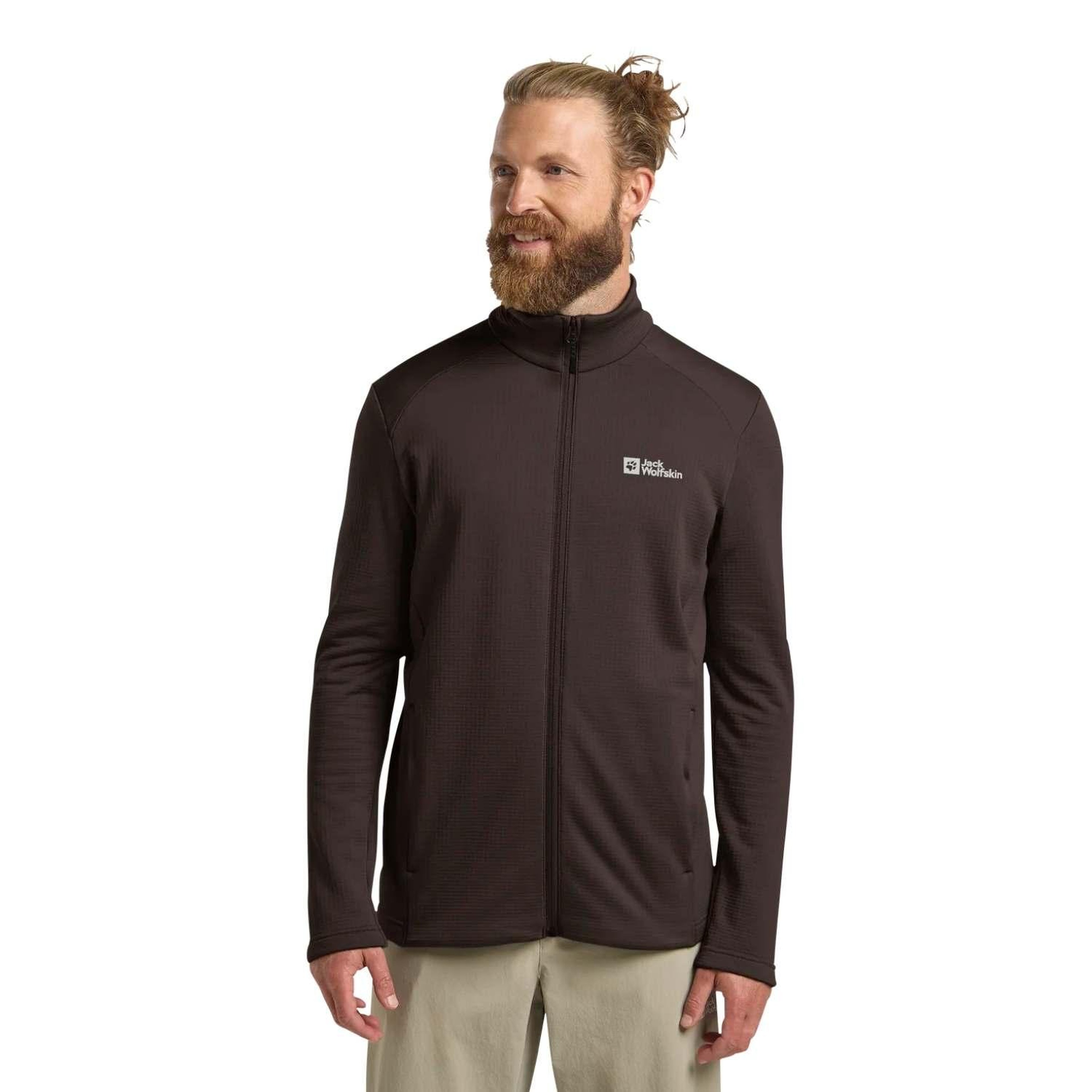 Jack Wolfskin Kolbenberg Fz Erkek Kahverengi Polar Ceket