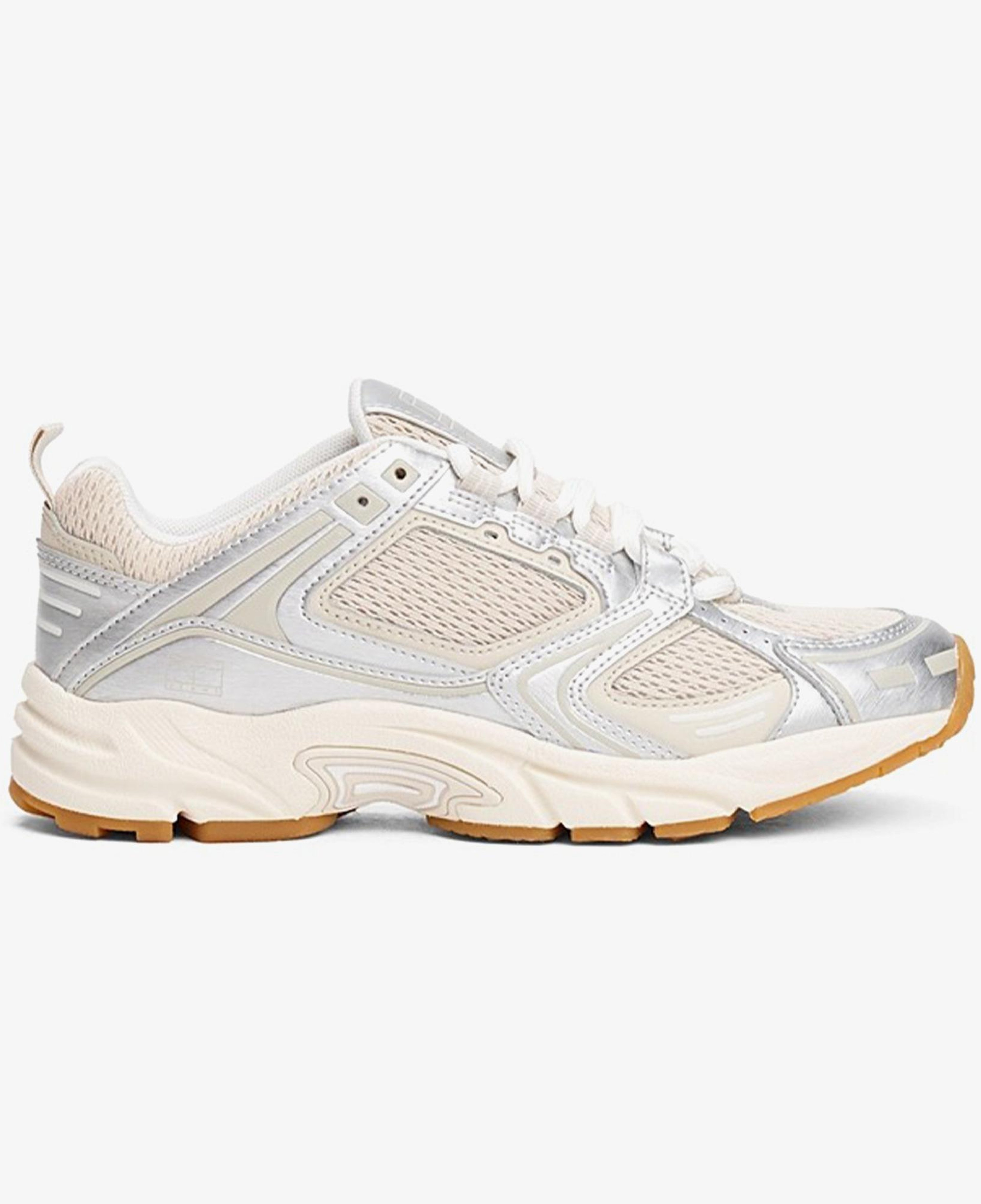 Tommy Hilfiger Archieve 97 Metallic Kadın Bej Spor Ayakkabı
