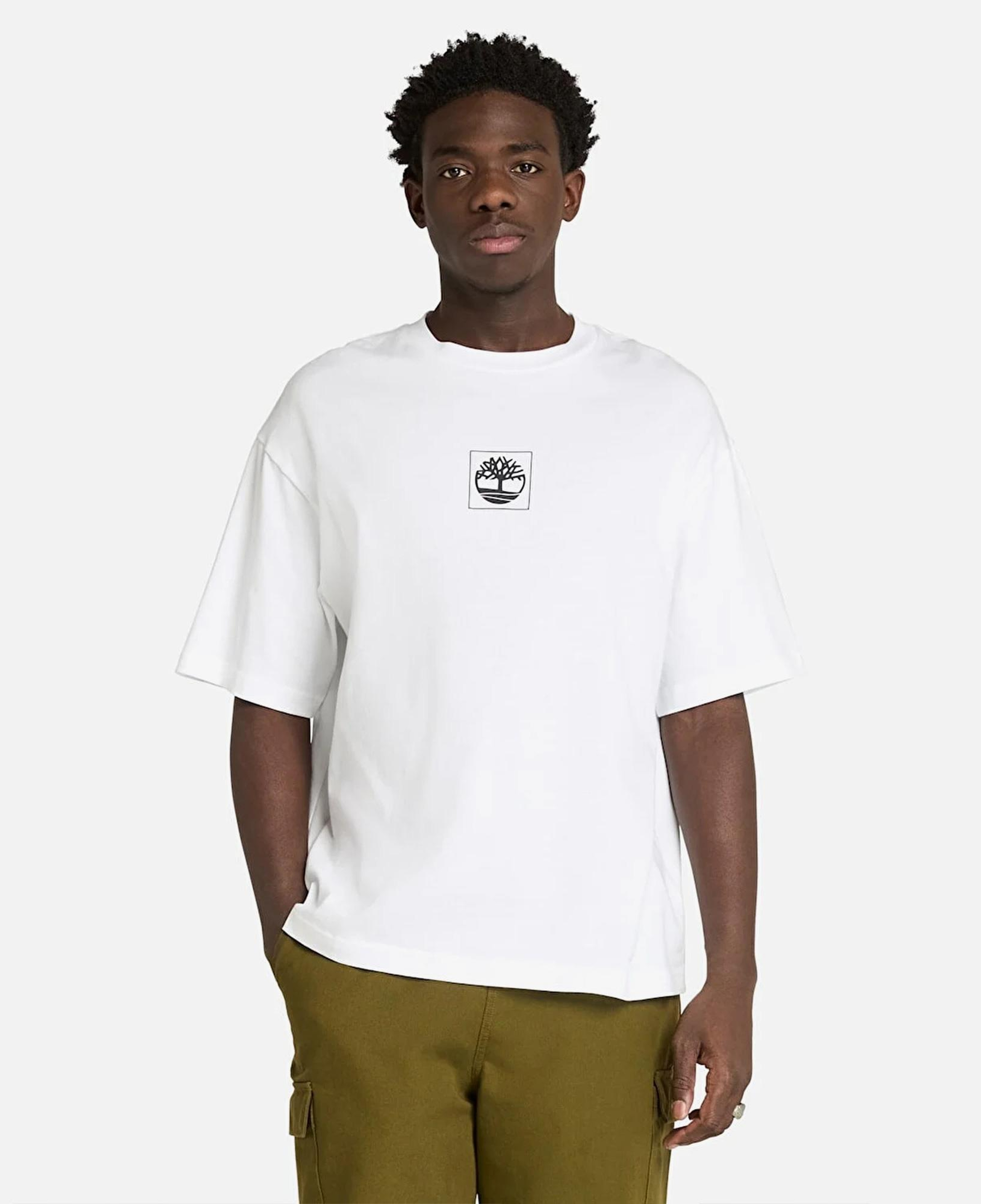 Timberland Building Blocks Erkek Beyaz T-Shirt
