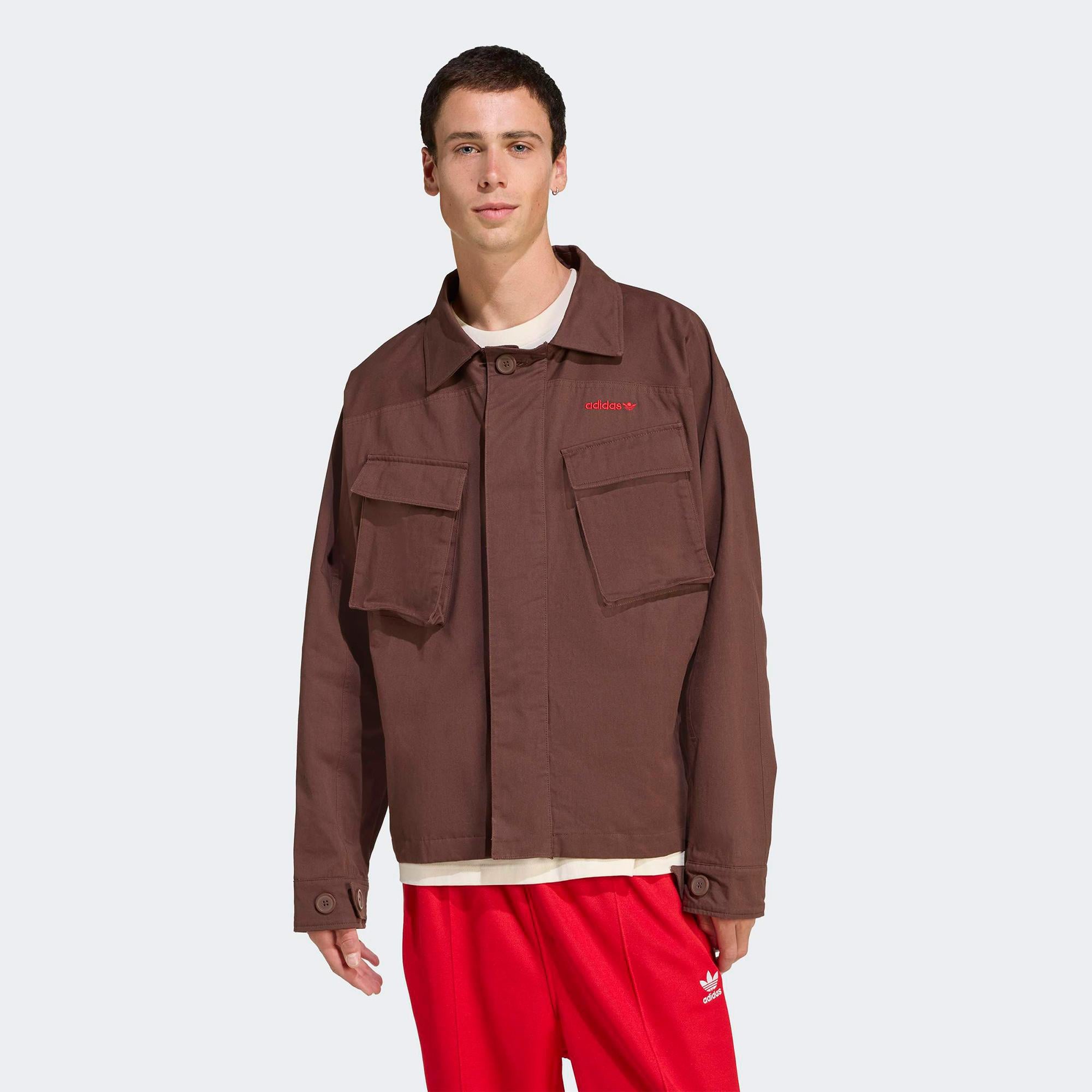 adidas Regular Fit Erkek Bordo Ceket