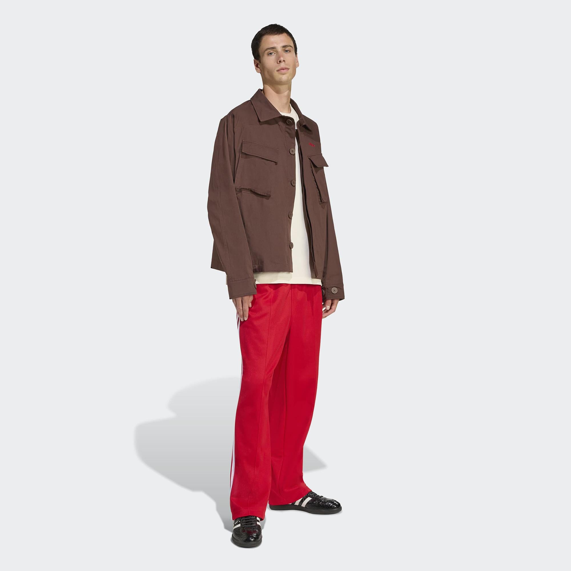 adidas Regular Fit Erkek Bordo Ceket