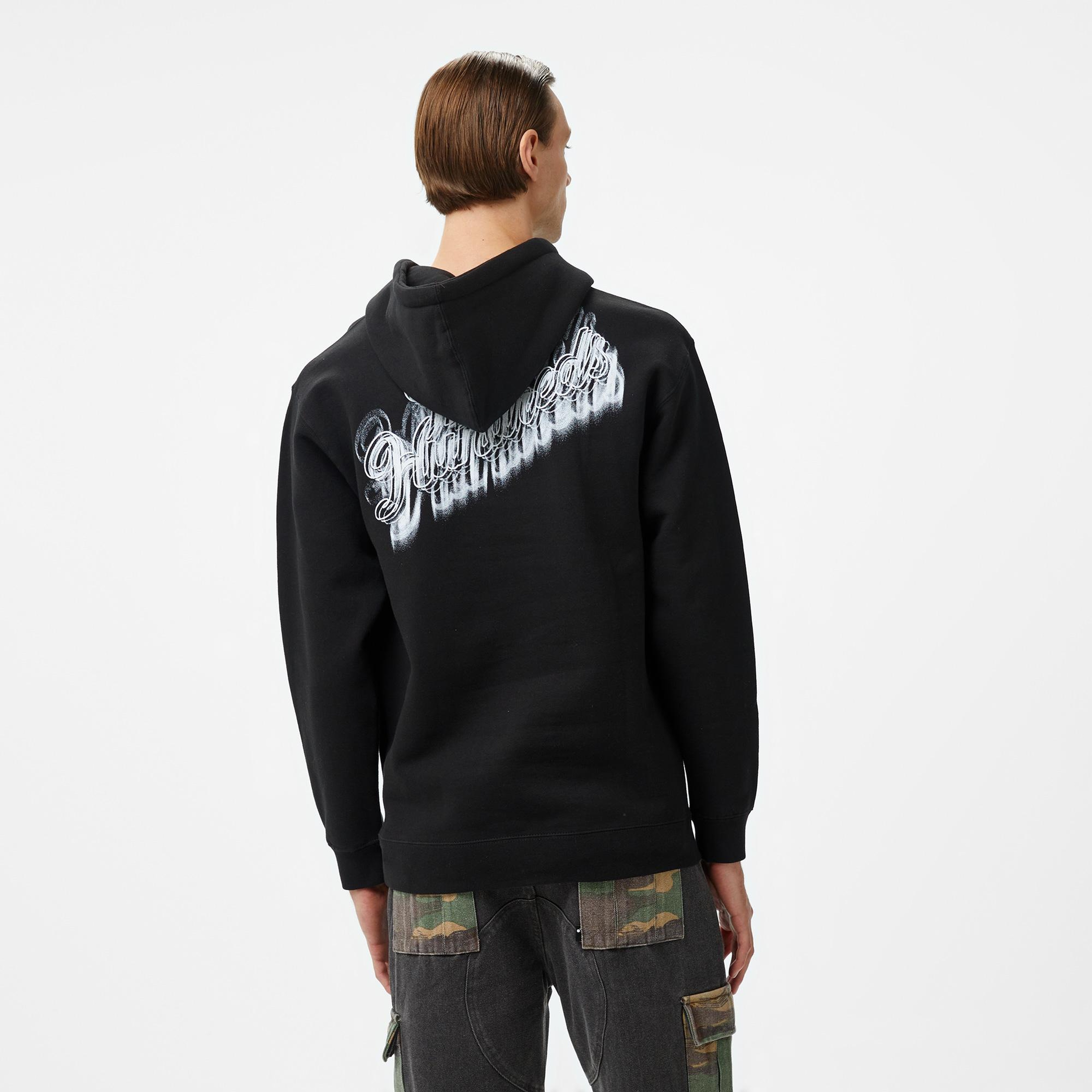 The Hundreds Blurred Slant Pullover Erkek Siyah Sweatshirt