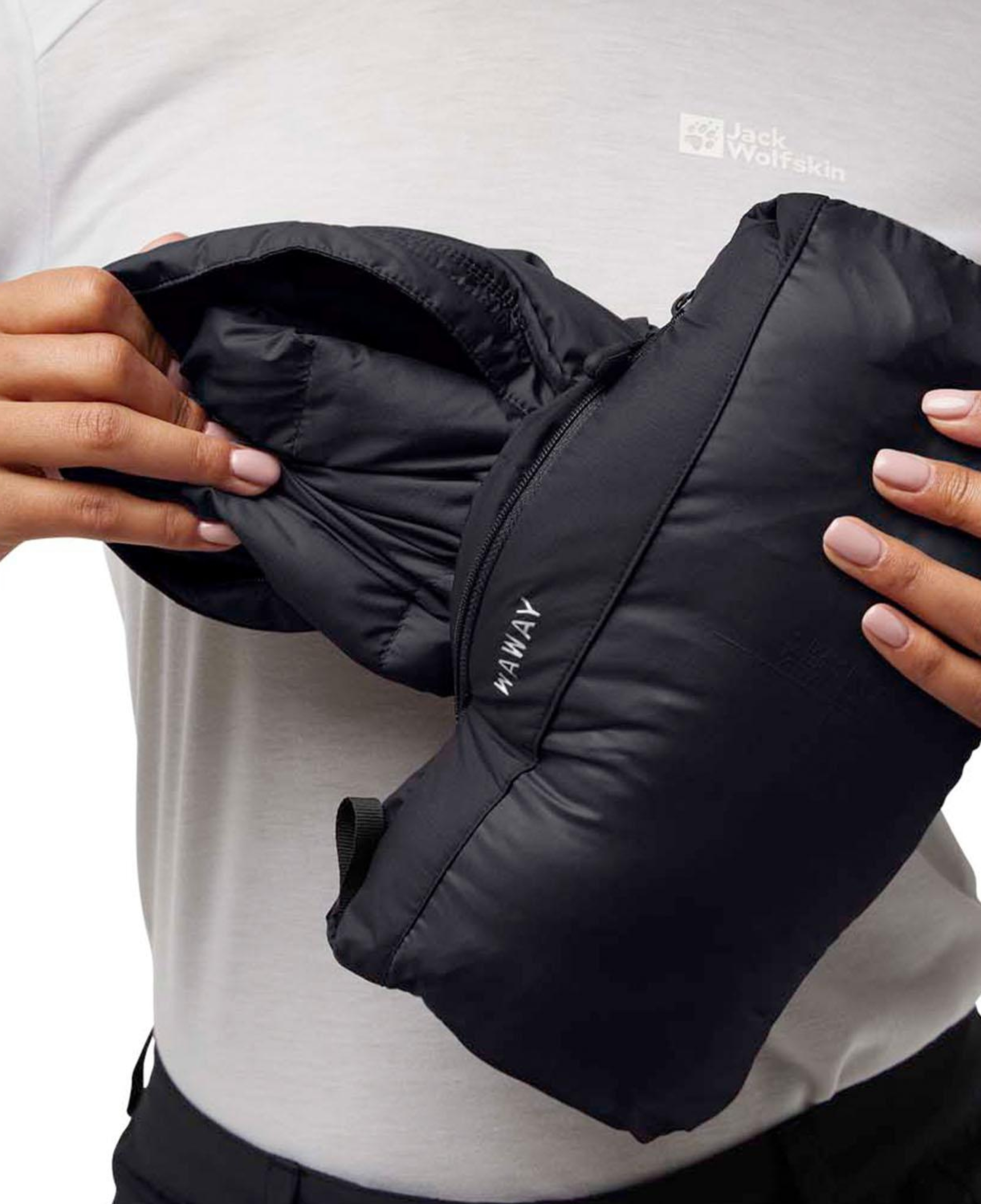 Jack Wolfskin Ather Do Kadın Siyah Outdoor Ceketi