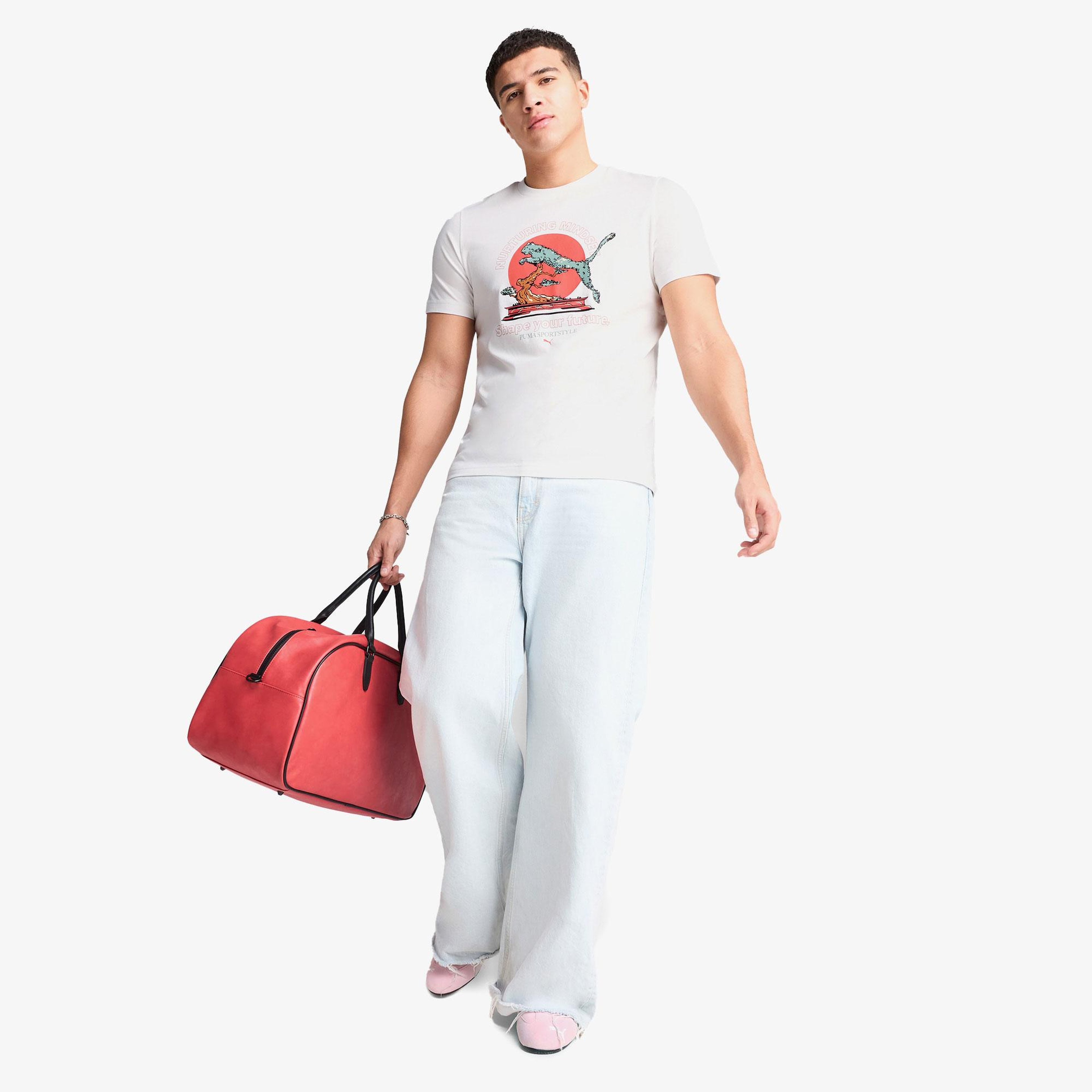 Puma Graphics Bonsai Erkek Beyaz T-Shirt