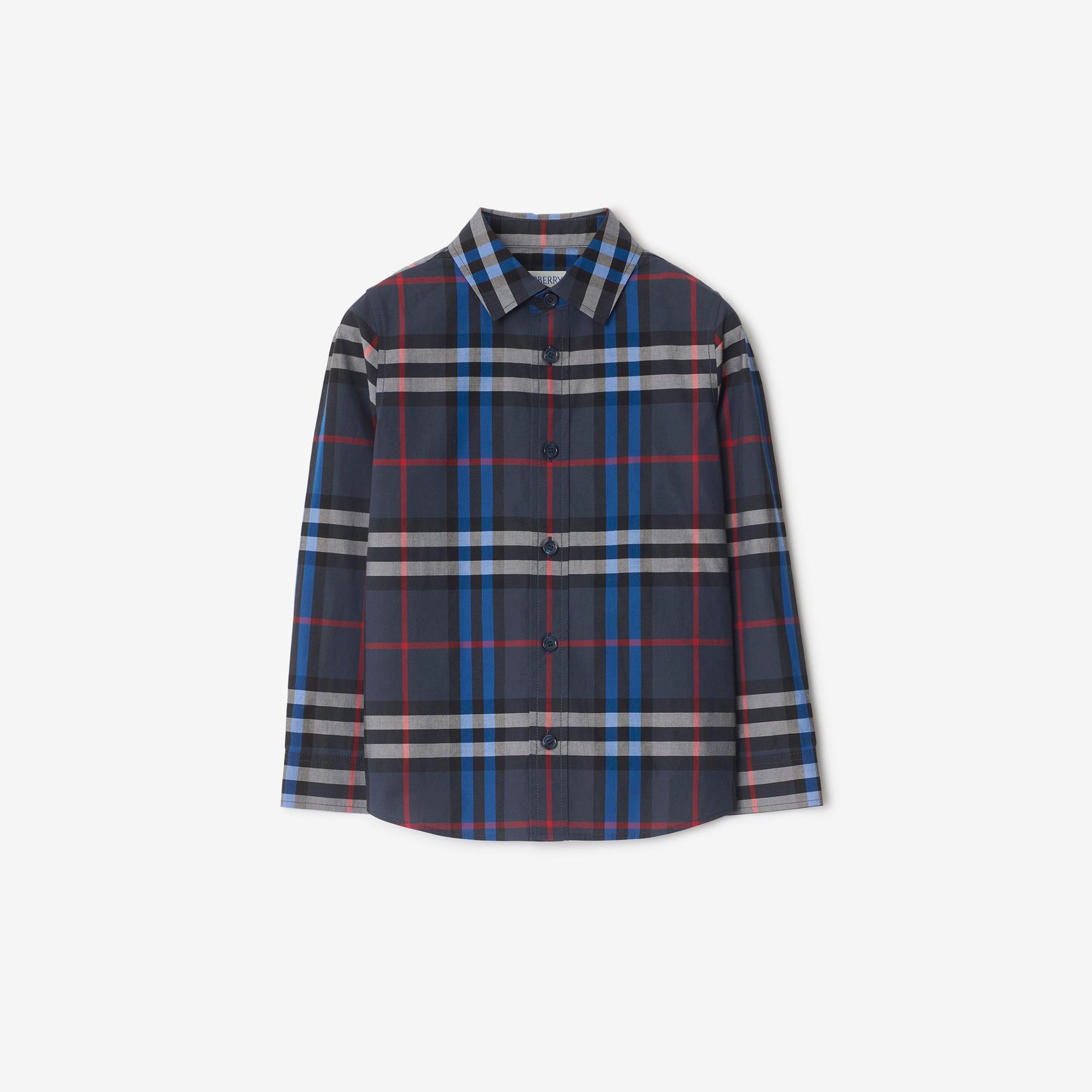 Burberry Çocuk Mavi Gömlek