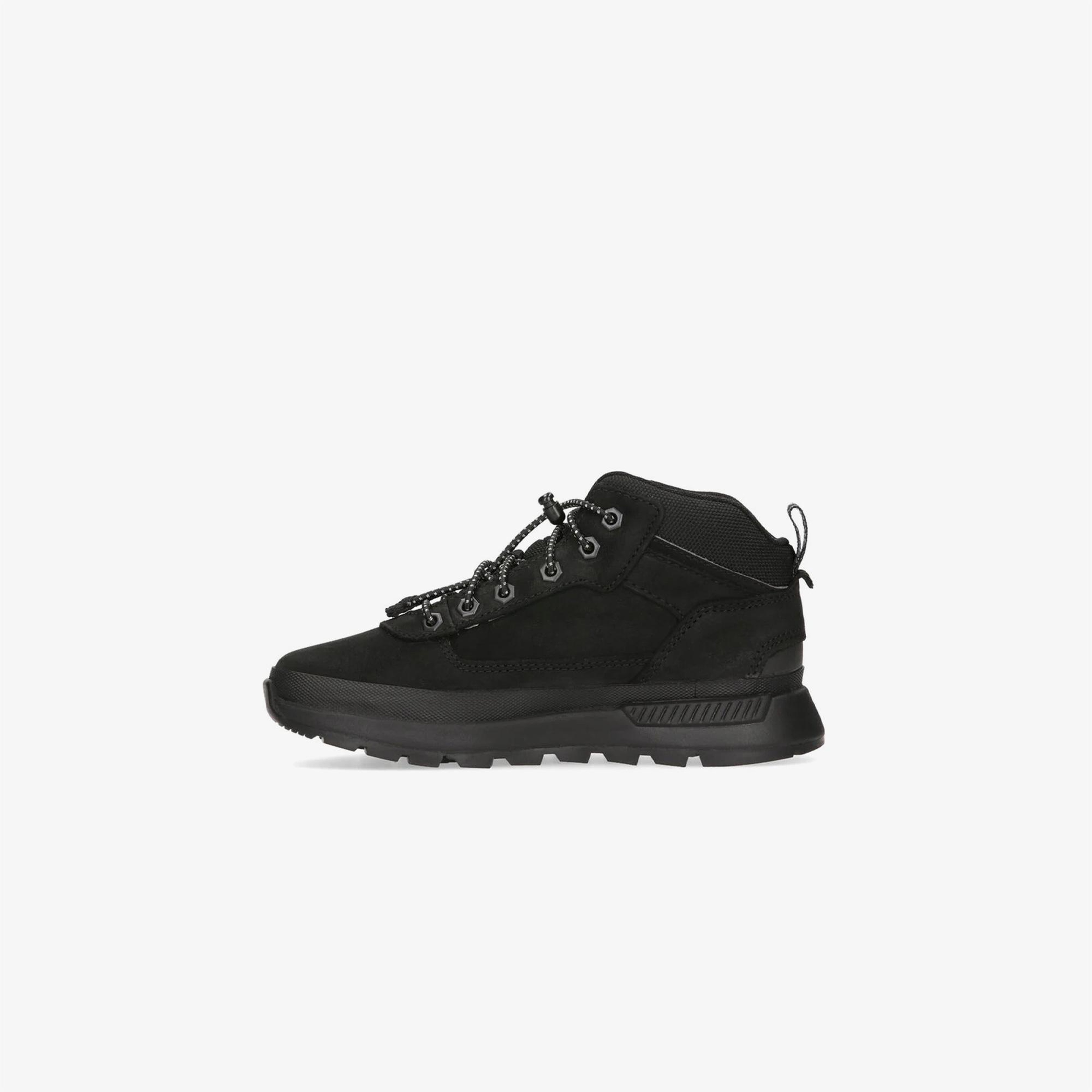 Timberland Mid Lace Up Çocuk Siyah Outdoor Bot