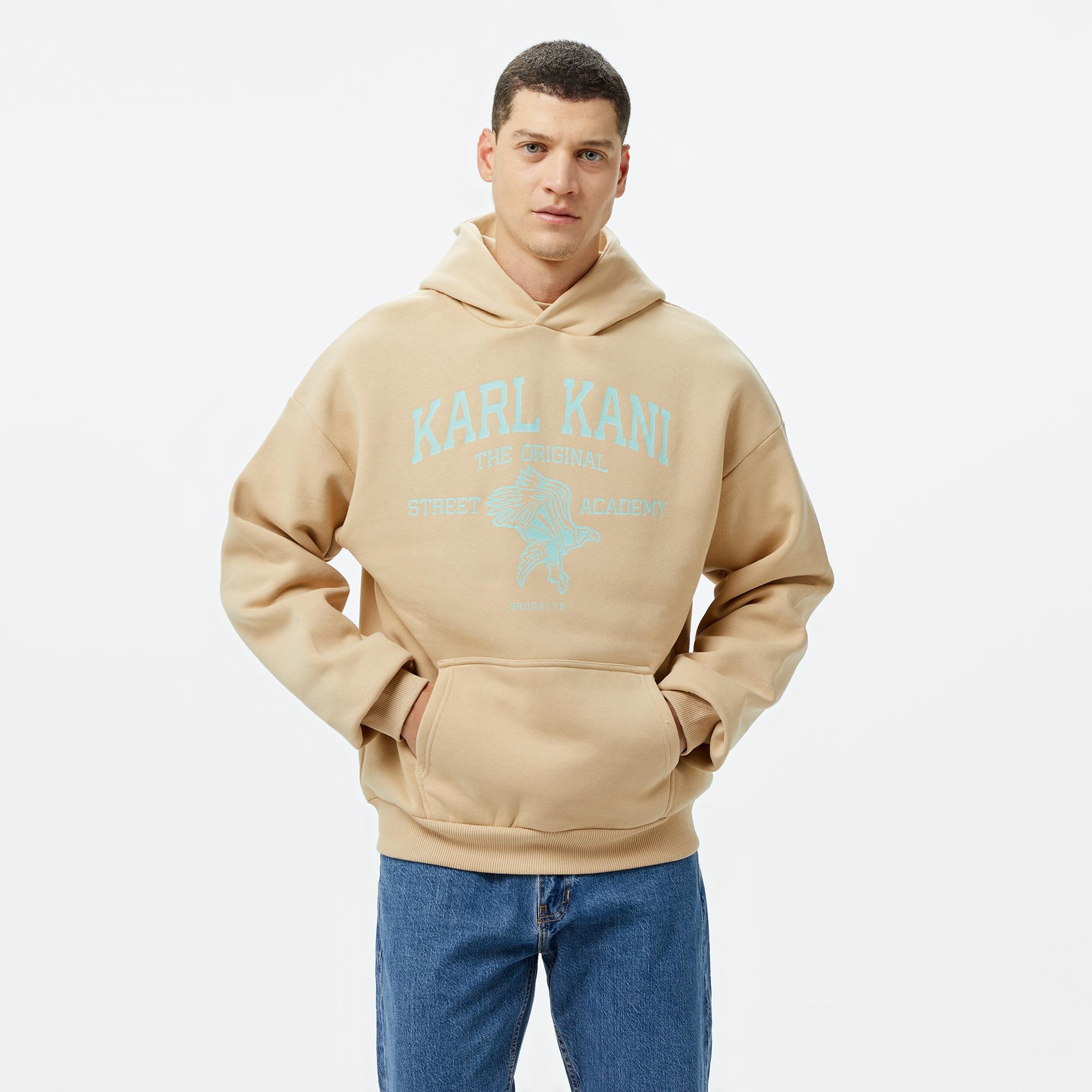 Karl Kani Kani Street Academy Os Erkek Krem Hoodie