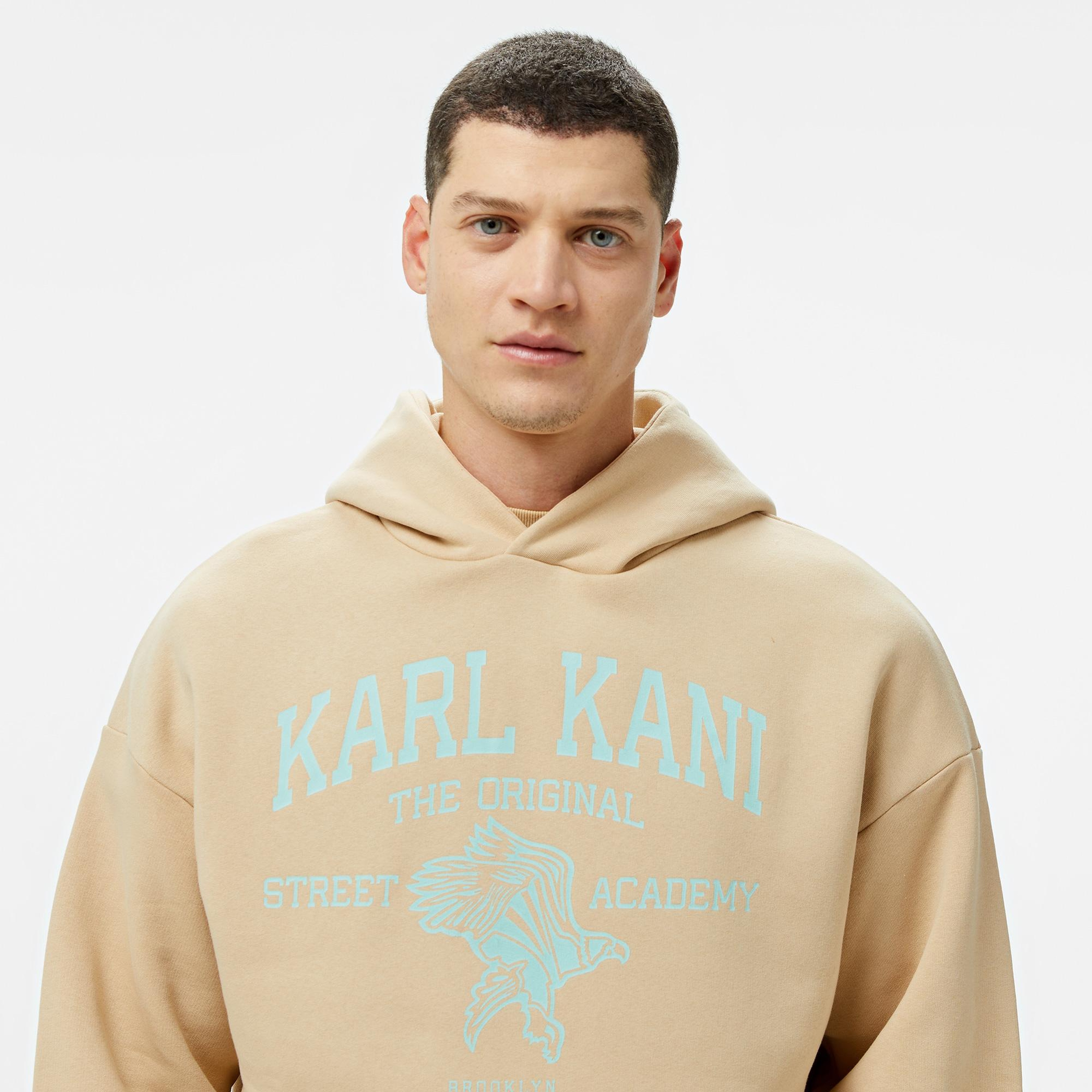 Karl Kani Kani Street Academy Os Erkek Krem Hoodie