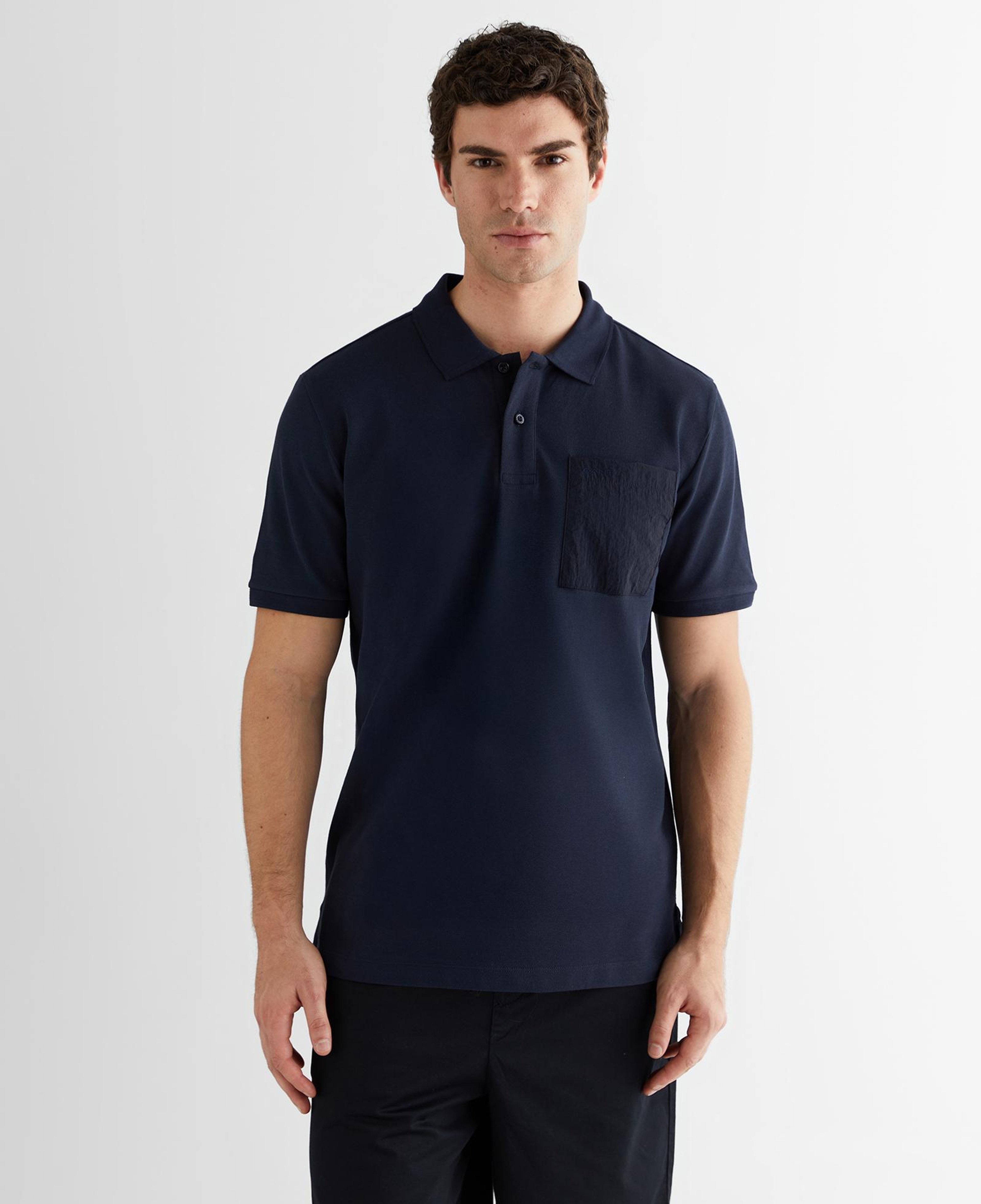GANT Erkek Lacivert Kısa Kollu Polo