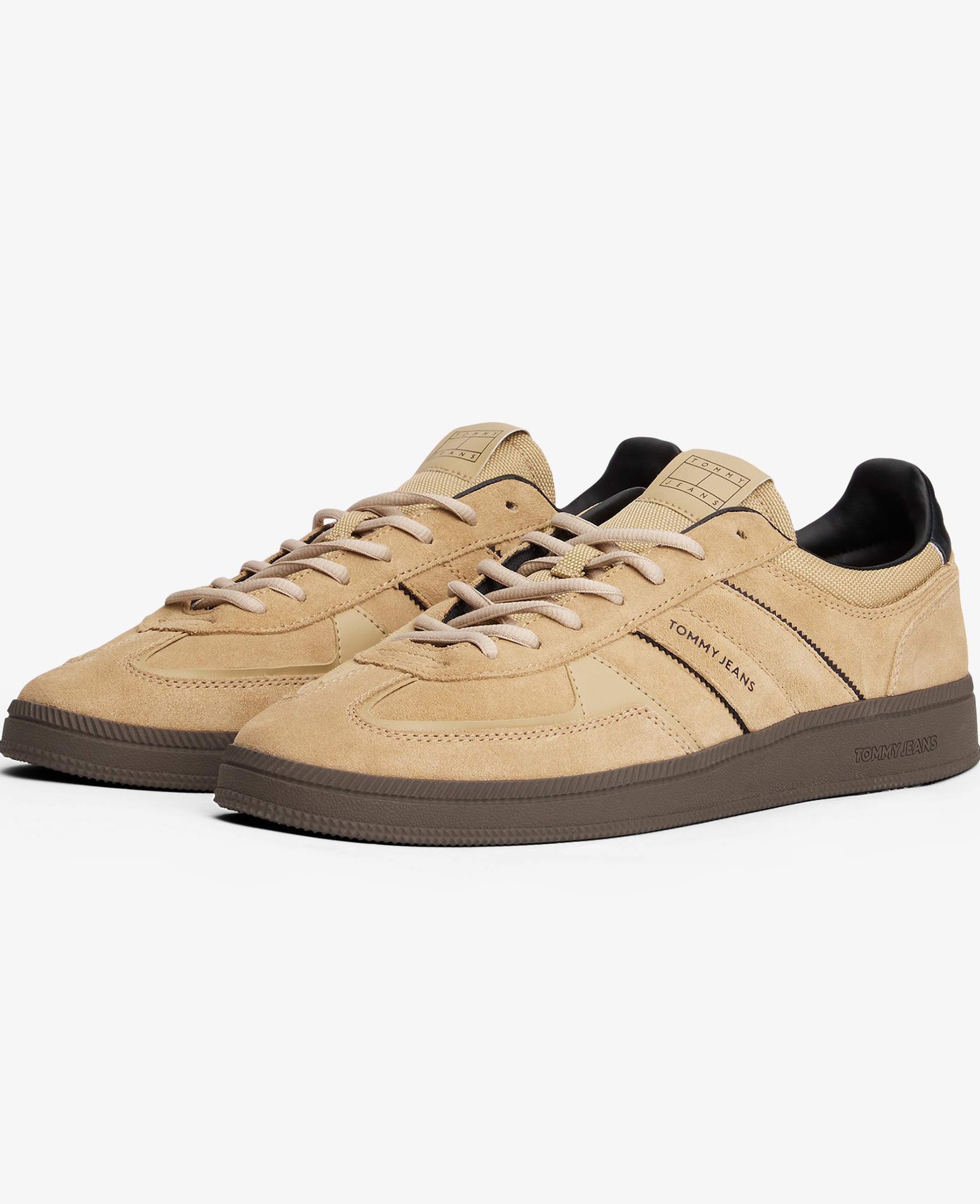 Tommy Hilfiger Greenwich Edge Suede Unisex Bej Spor Ayakkabı