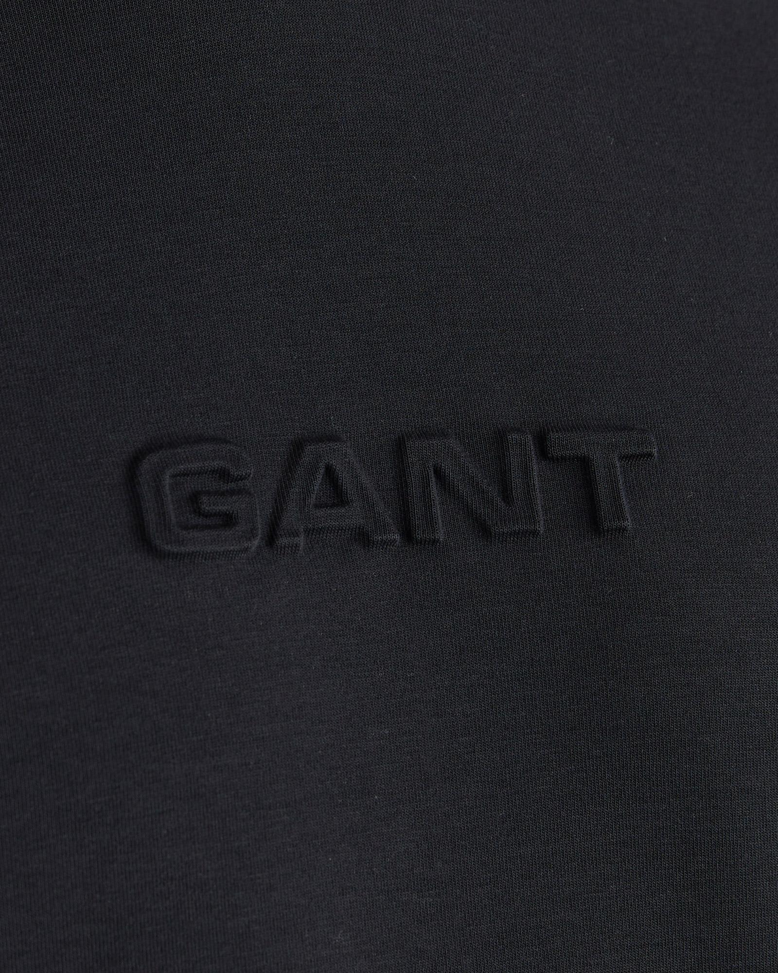 GANT Erkek Siyah Relaxed Fit Kapüşonlu Sweatshirt