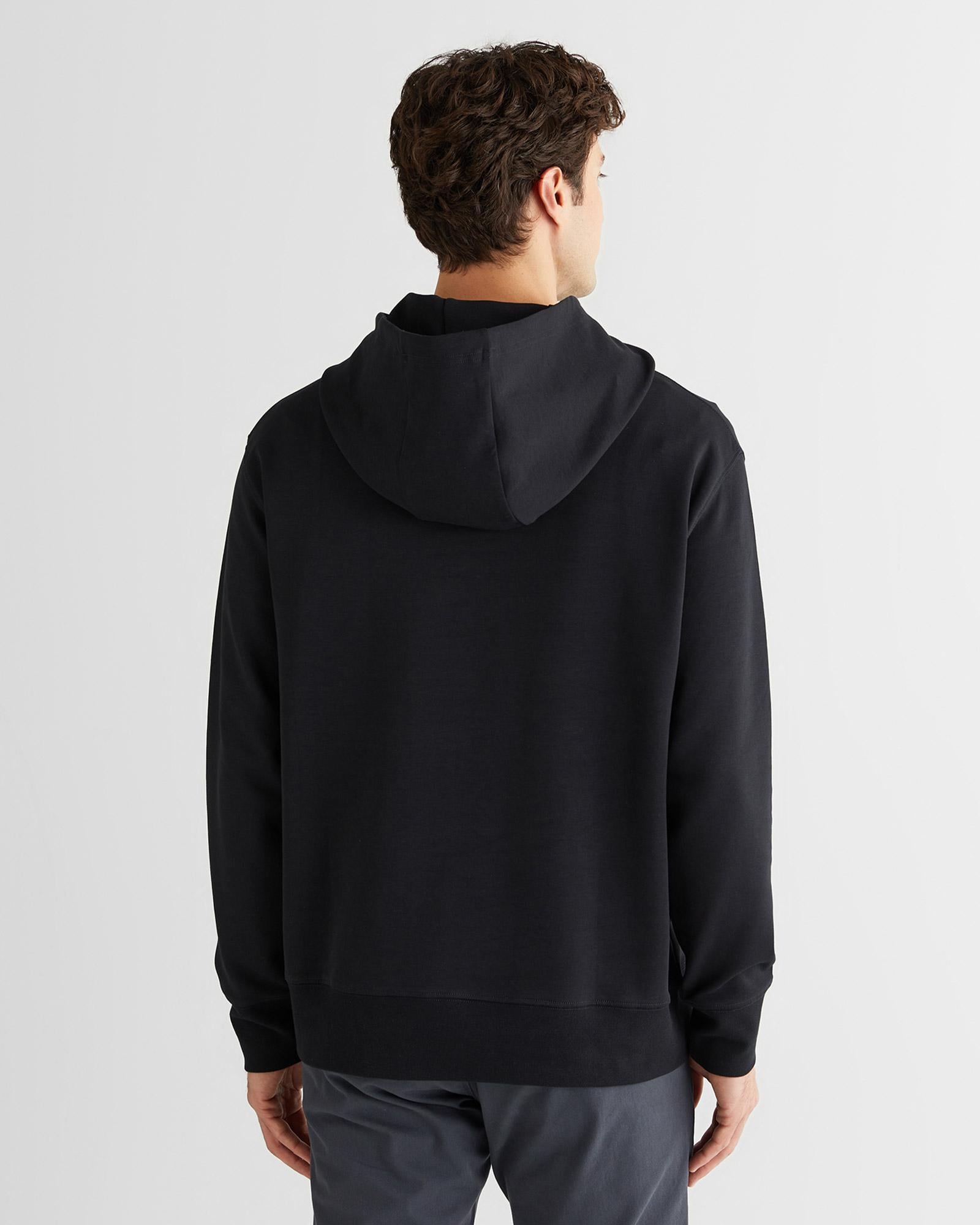 GANT Erkek Siyah Relaxed Fit Kapüşonlu Sweatshirt
