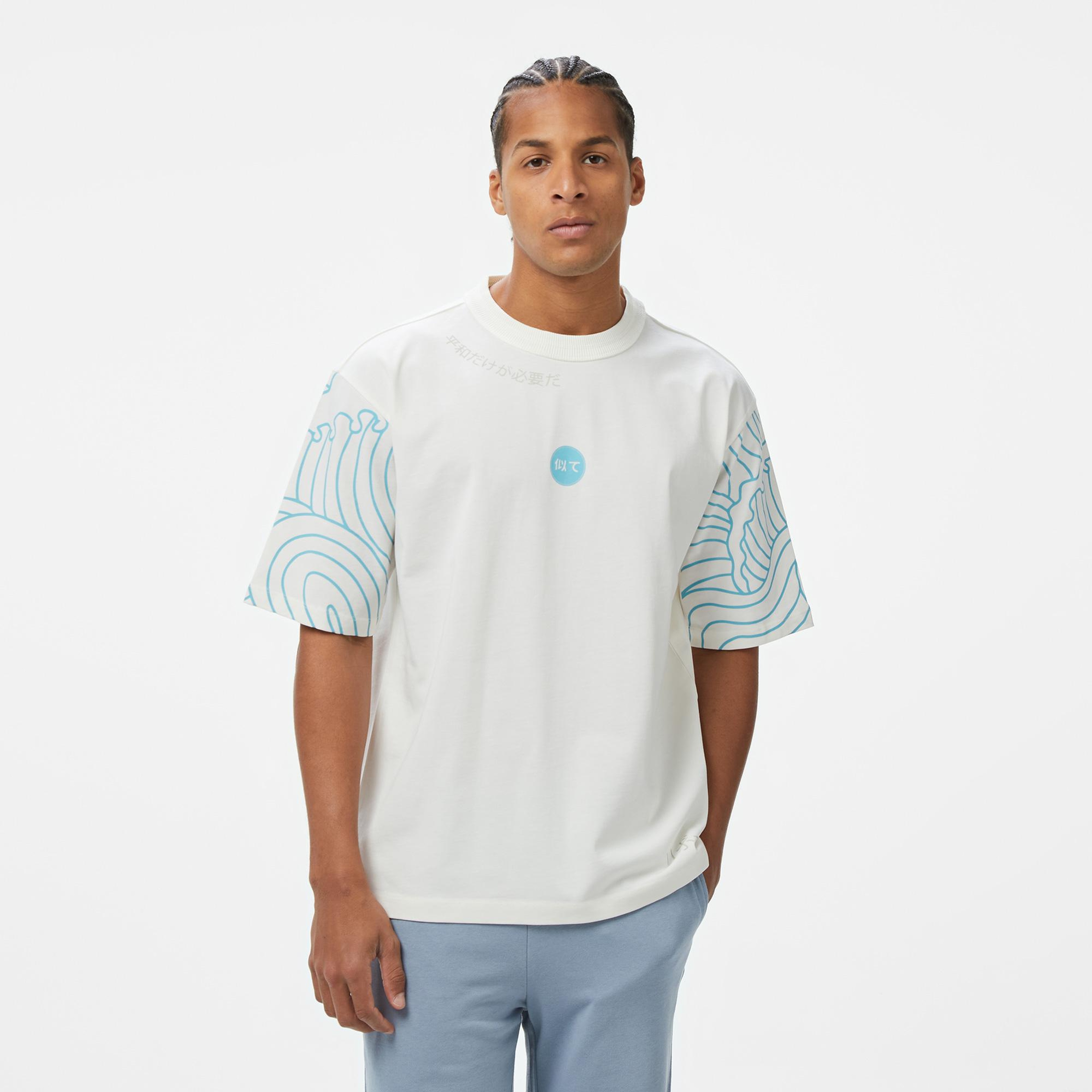 UNITED4 Comfort Erkek Beyaz T-Shirt