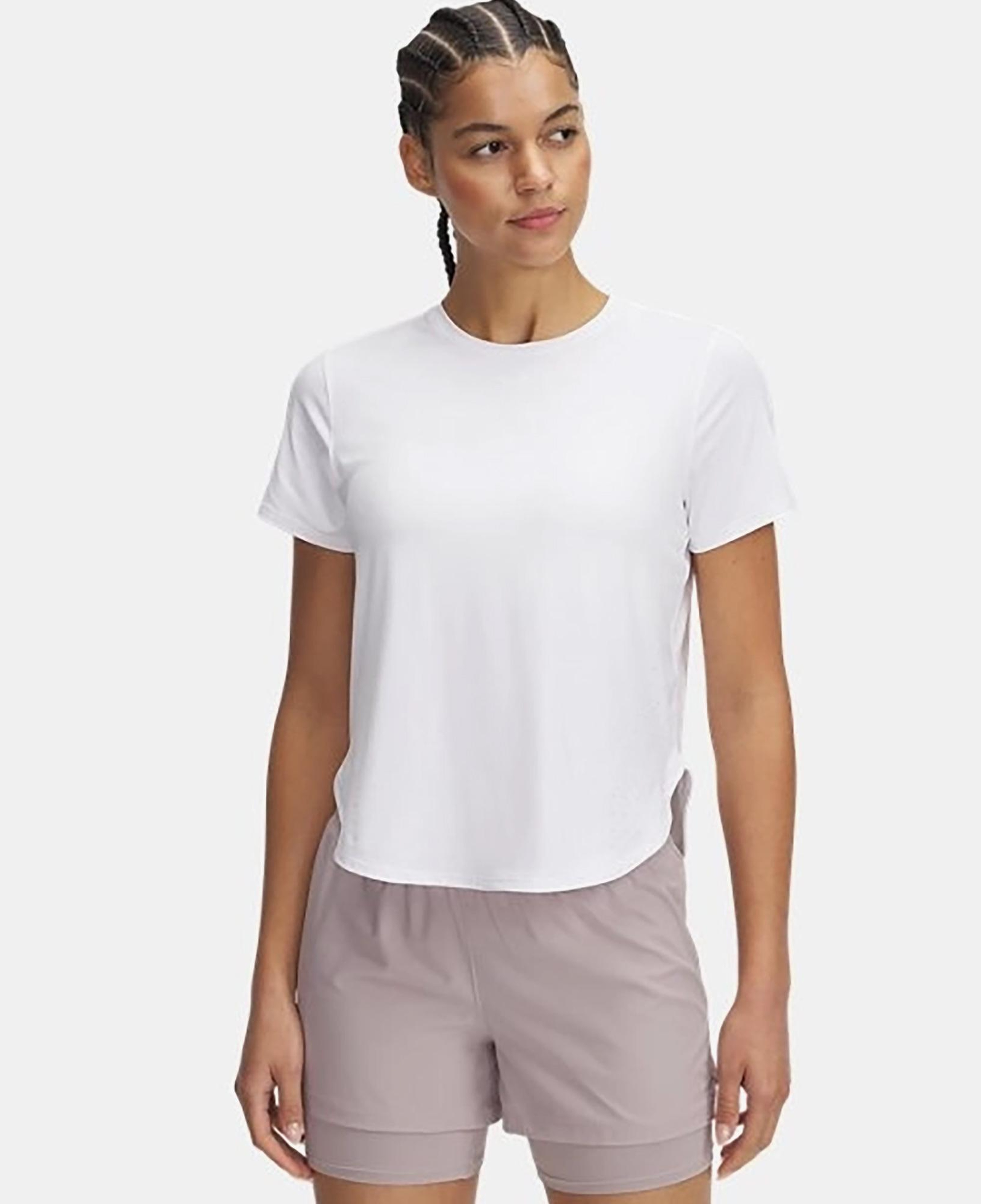 Under Armour Launch Elite Kadın Beyaz T-Shirt