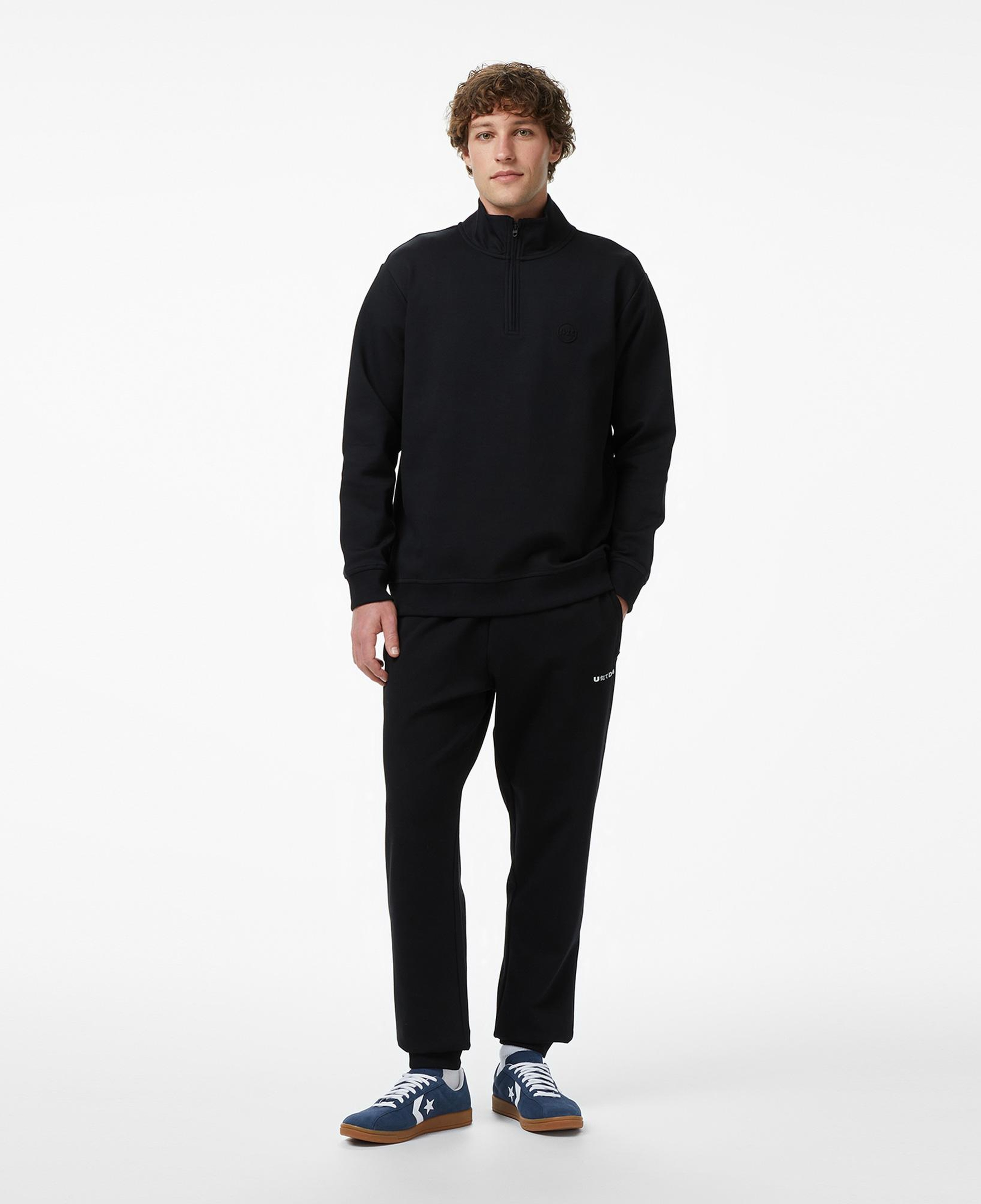 UNITED4 Regular Fit Erkek Siyah Sweatshirt